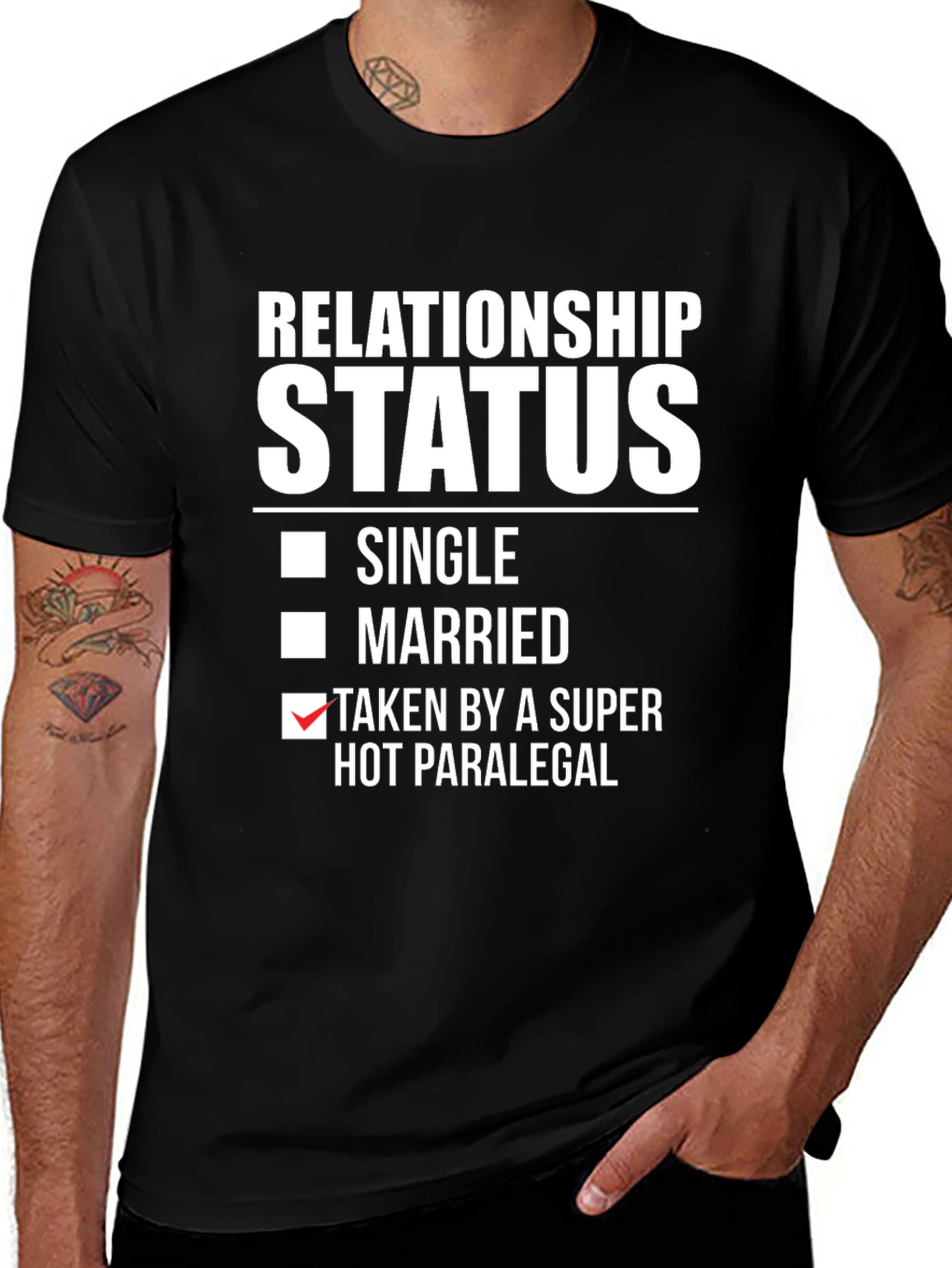 Relationship Status - Taken By A Hot Paralegal T-Shirt