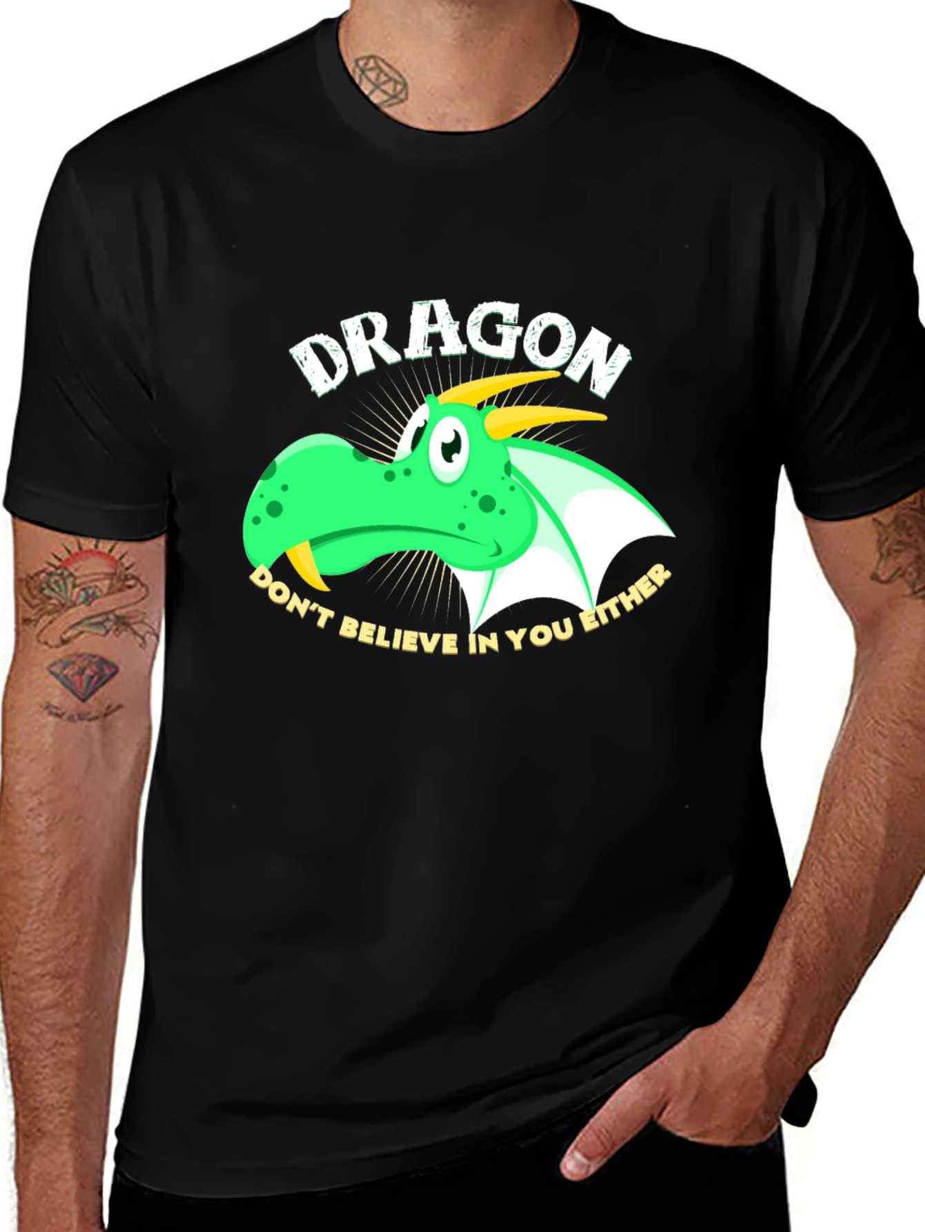 Dragon Graphic Tee - Dont Believe in You Either