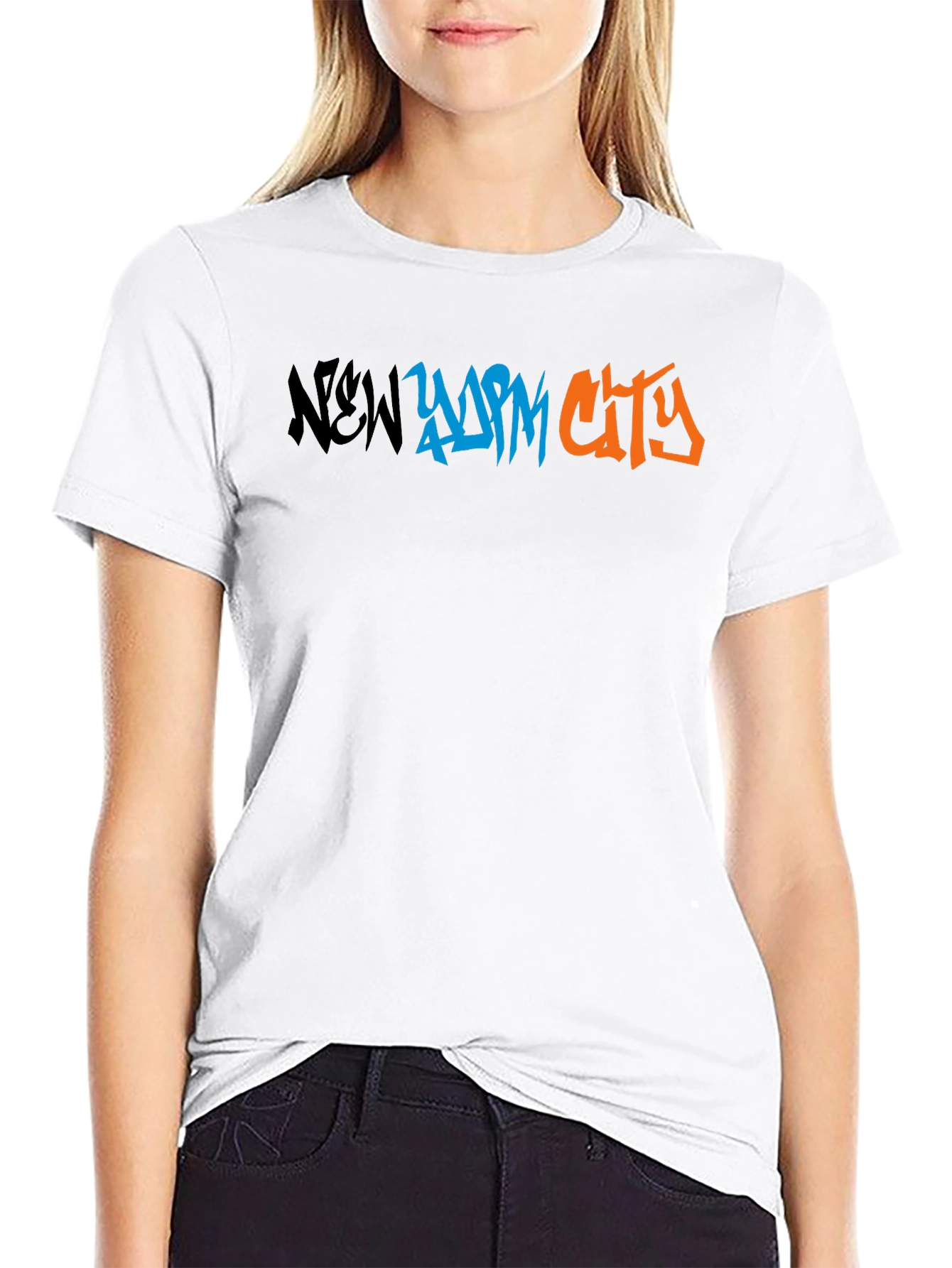 New York City Graffiti Graphic Tee - Black