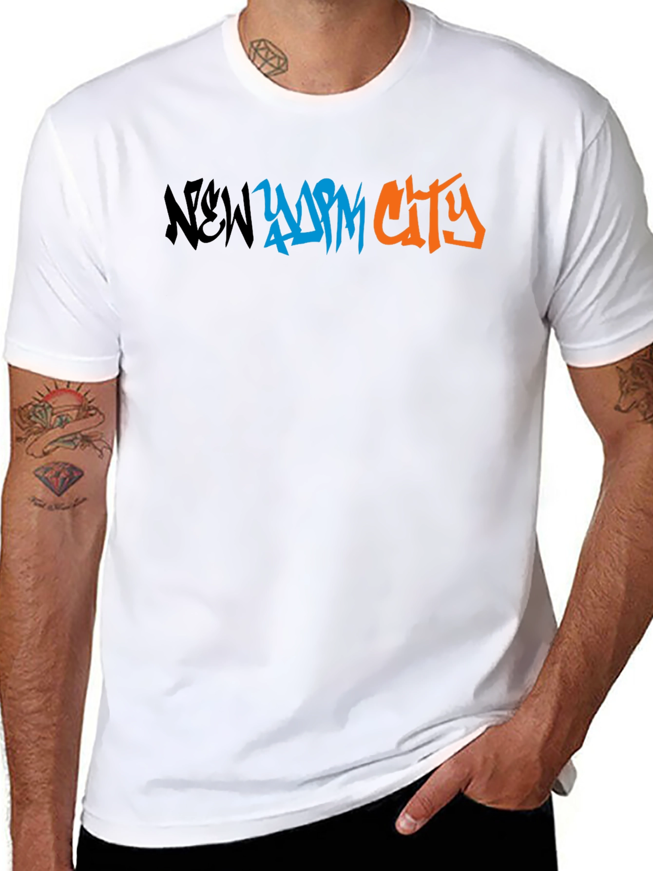 New York City Graffiti Graphic Tee - Black