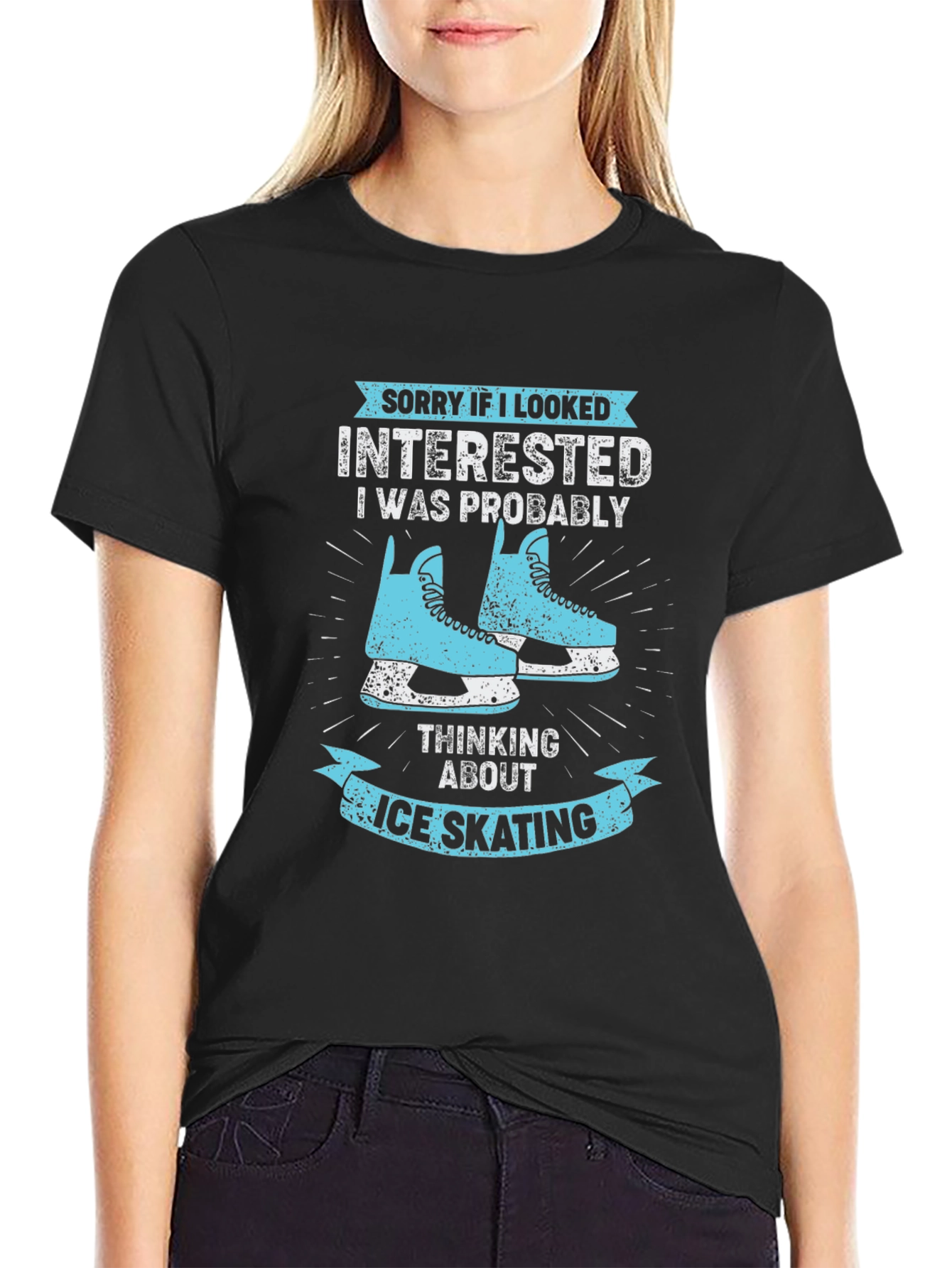 Ice Skating T-Shirt: Sorry If I Looked Interested