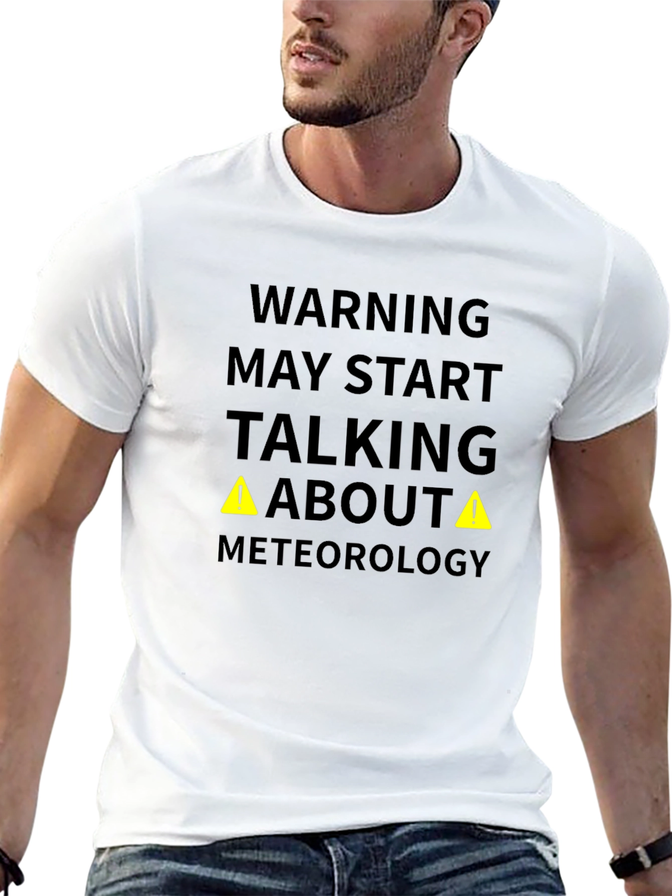Meteorology Warning Funny Black T-Shirt