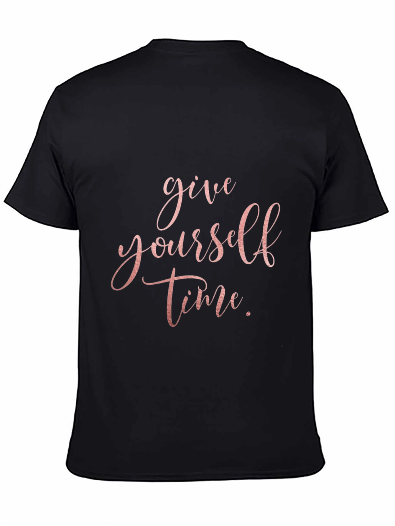 Give Yourself Time Black Graphic Tee