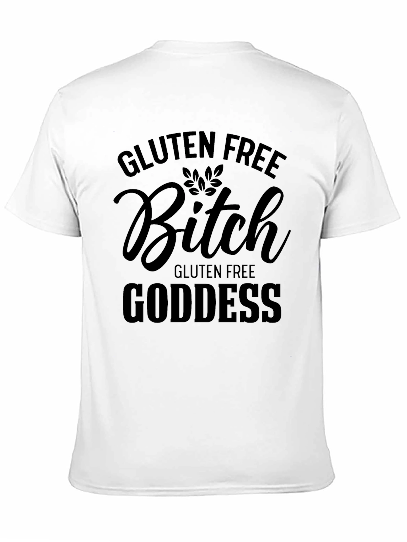 Gluten Free Bitch Goddess Graphic Tee - Black