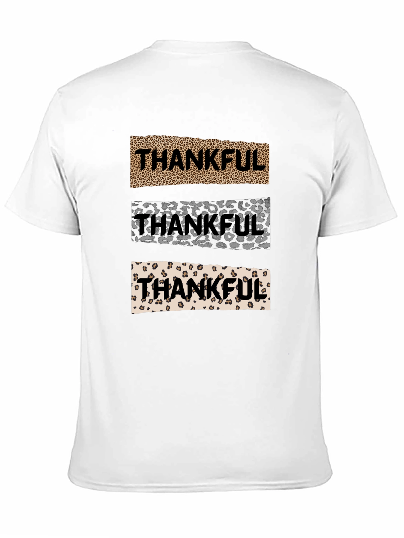 Thankful Leopard Print T-Shirt