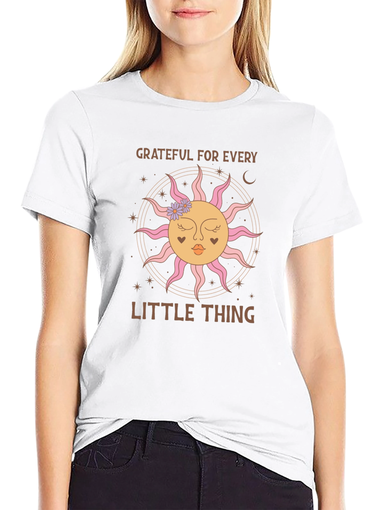 Grateful Sun Graphic Tee - Soft Cotton Blend