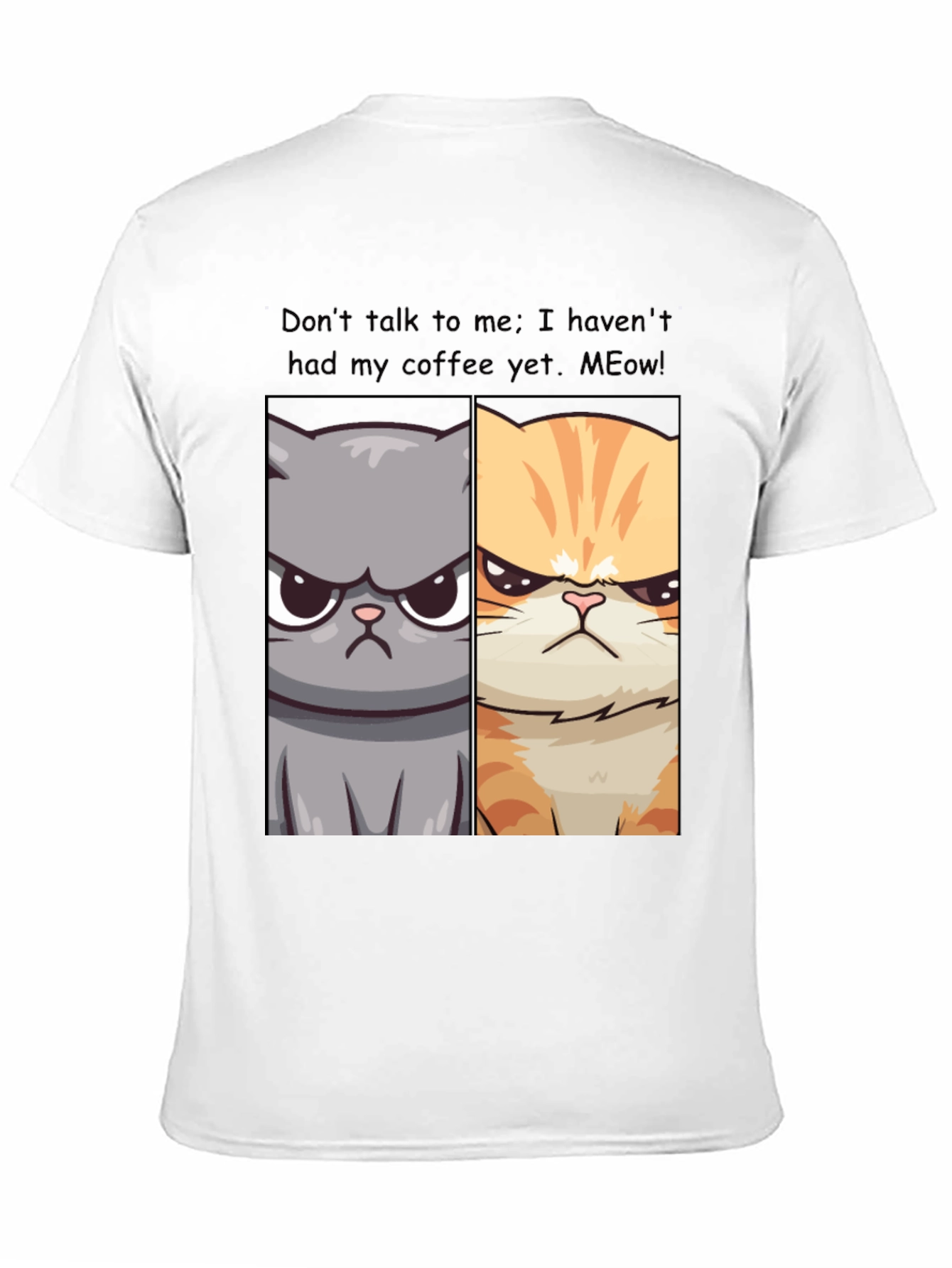 Grumpy Cats Coffee Humor T-Shirt