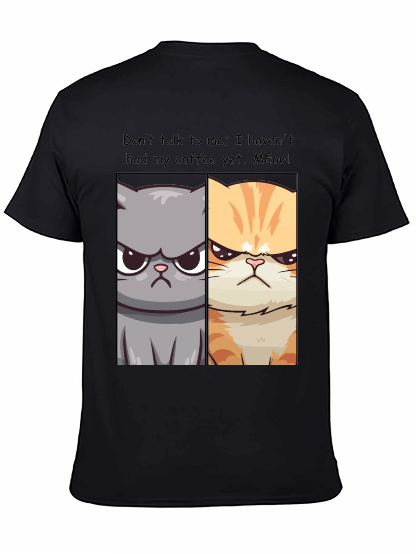 Grumpy Cats Coffee Humor T-Shirt