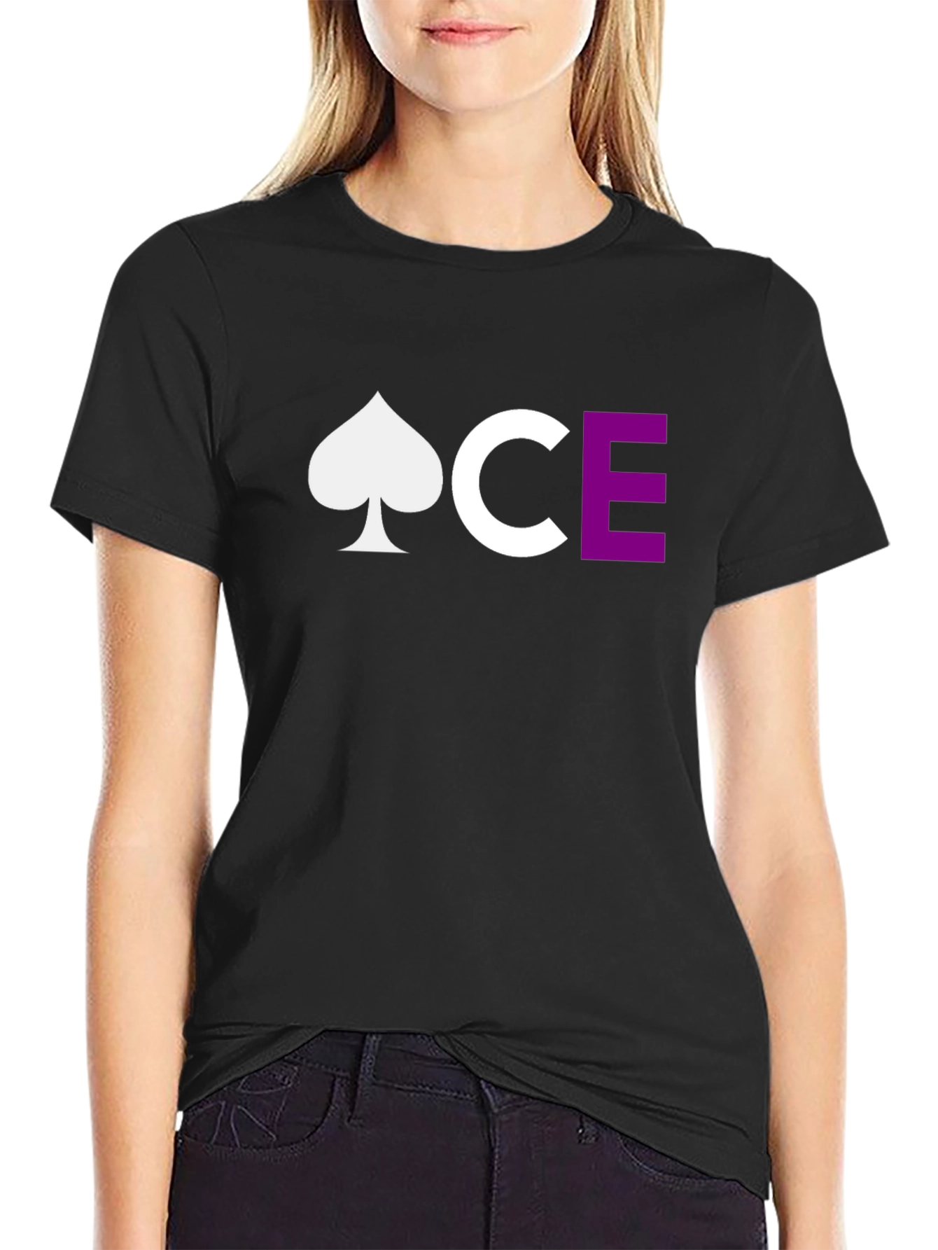 Ace Spade Crew Neck T-Shirt