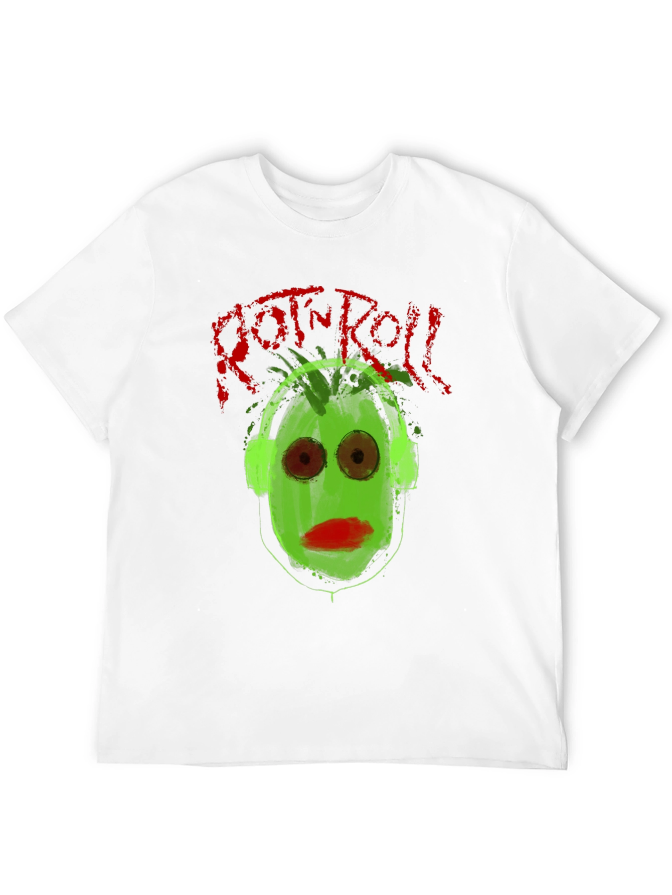 Rock n Roll Graphic Tee - Green Face