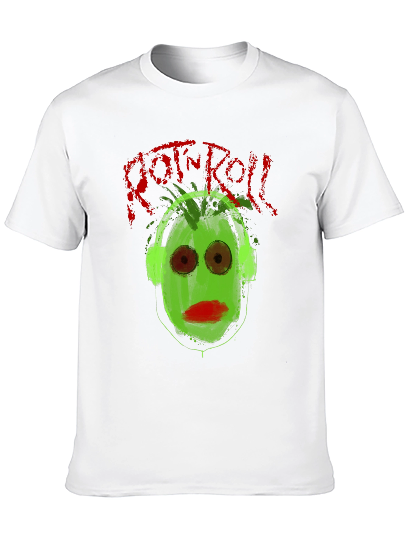 Rock n Roll Graphic Tee - Green Face