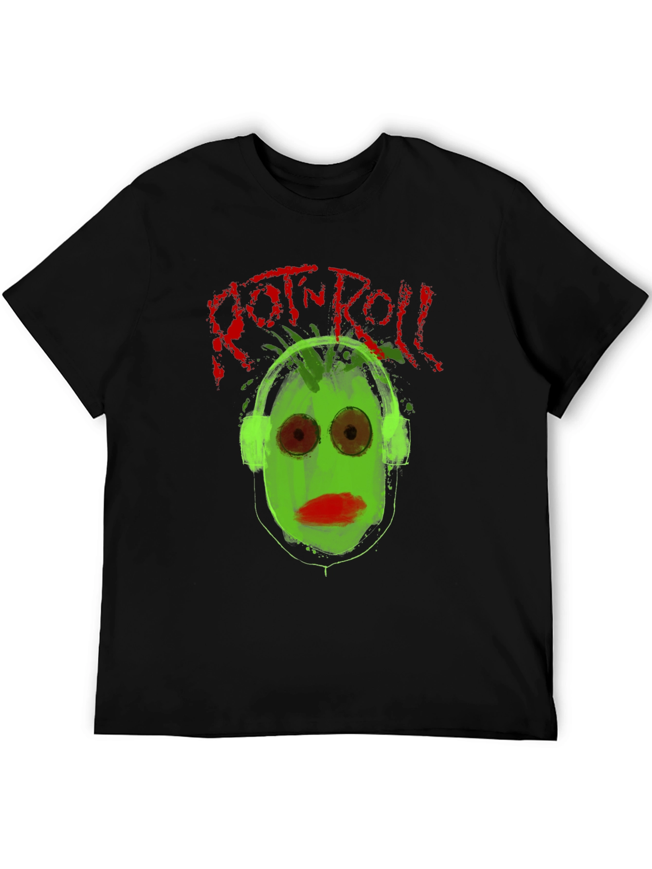 Rock n Roll Graphic Tee - Green Face
