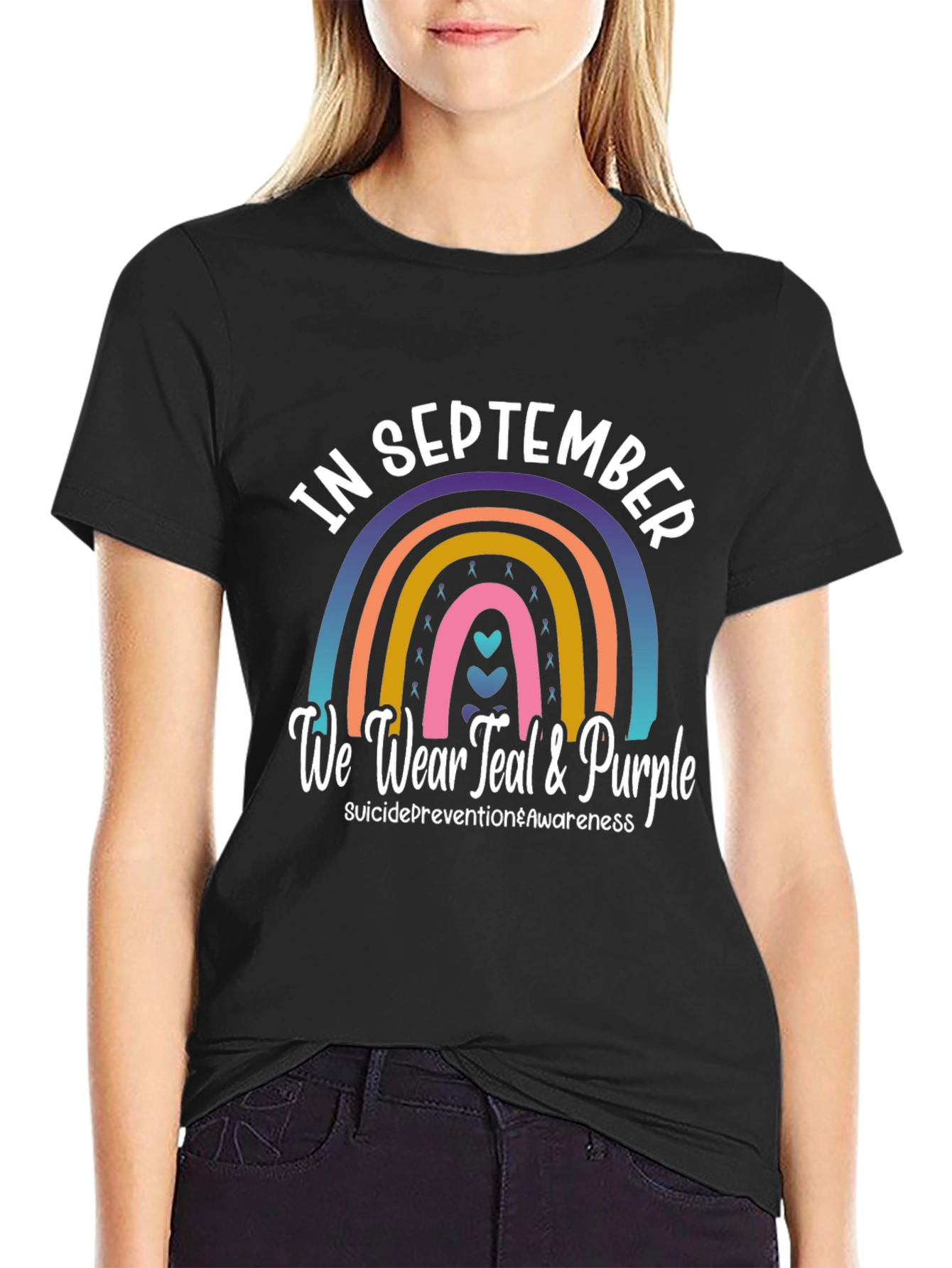 Teal & Purple Suicide Prevention Awareness T-Shirt
