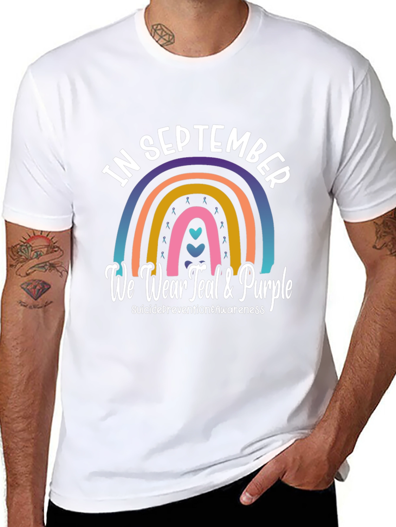 Teal & Purple Suicide Prevention Awareness T-Shirt