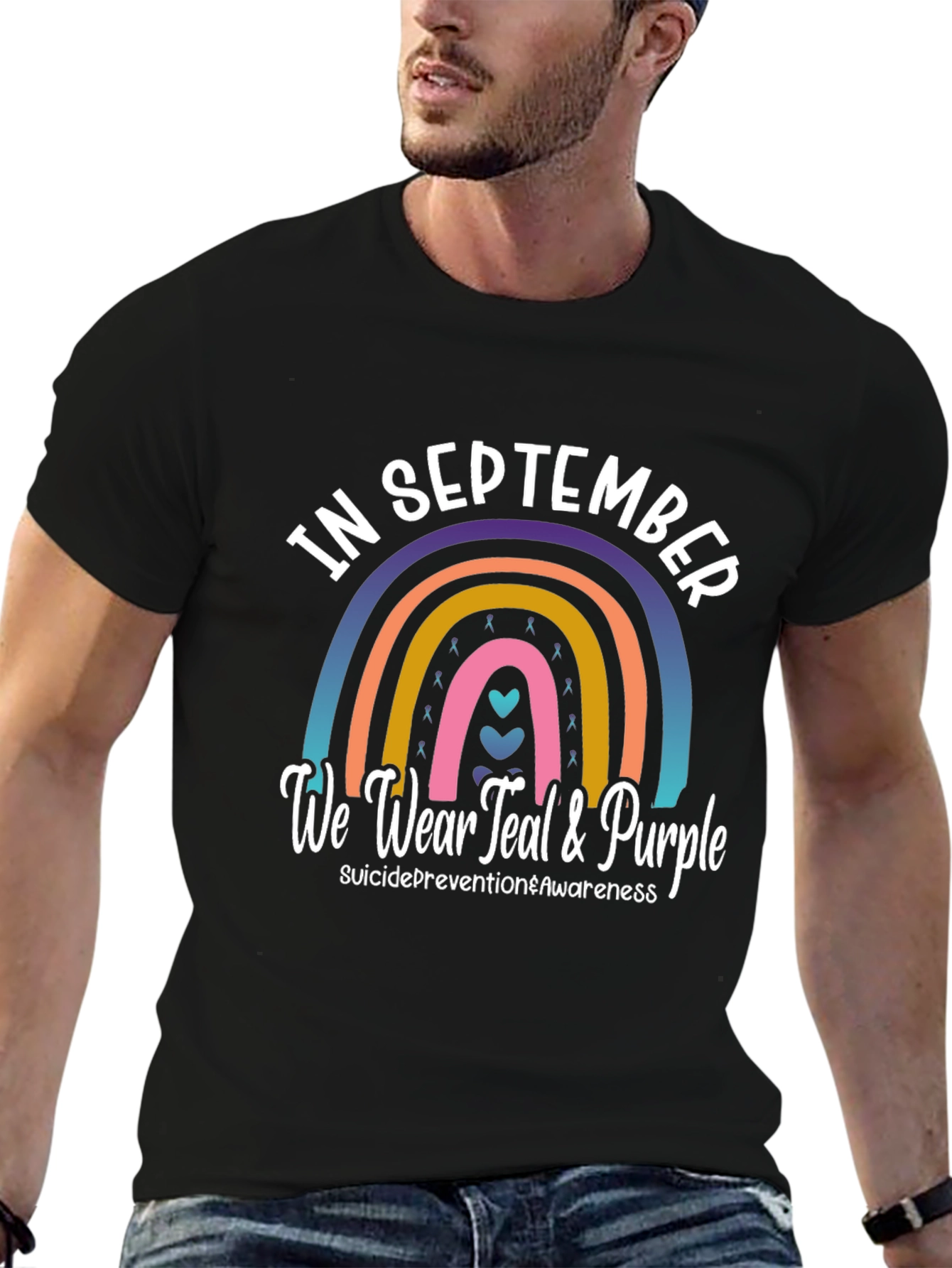 Teal & Purple Suicide Prevention Awareness T-Shirt