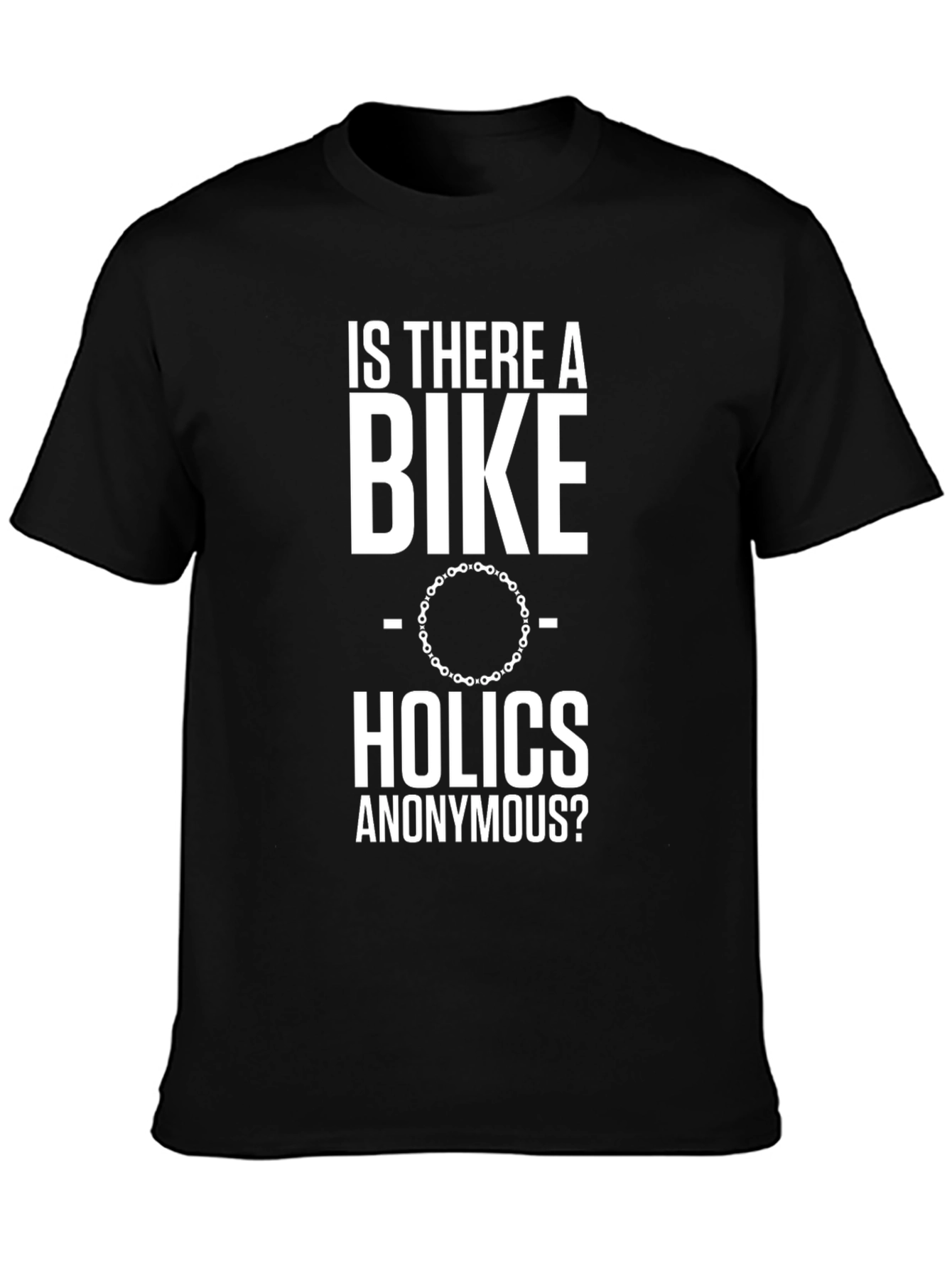 Bike Holics Anonymous Black Graphic T-Shirt