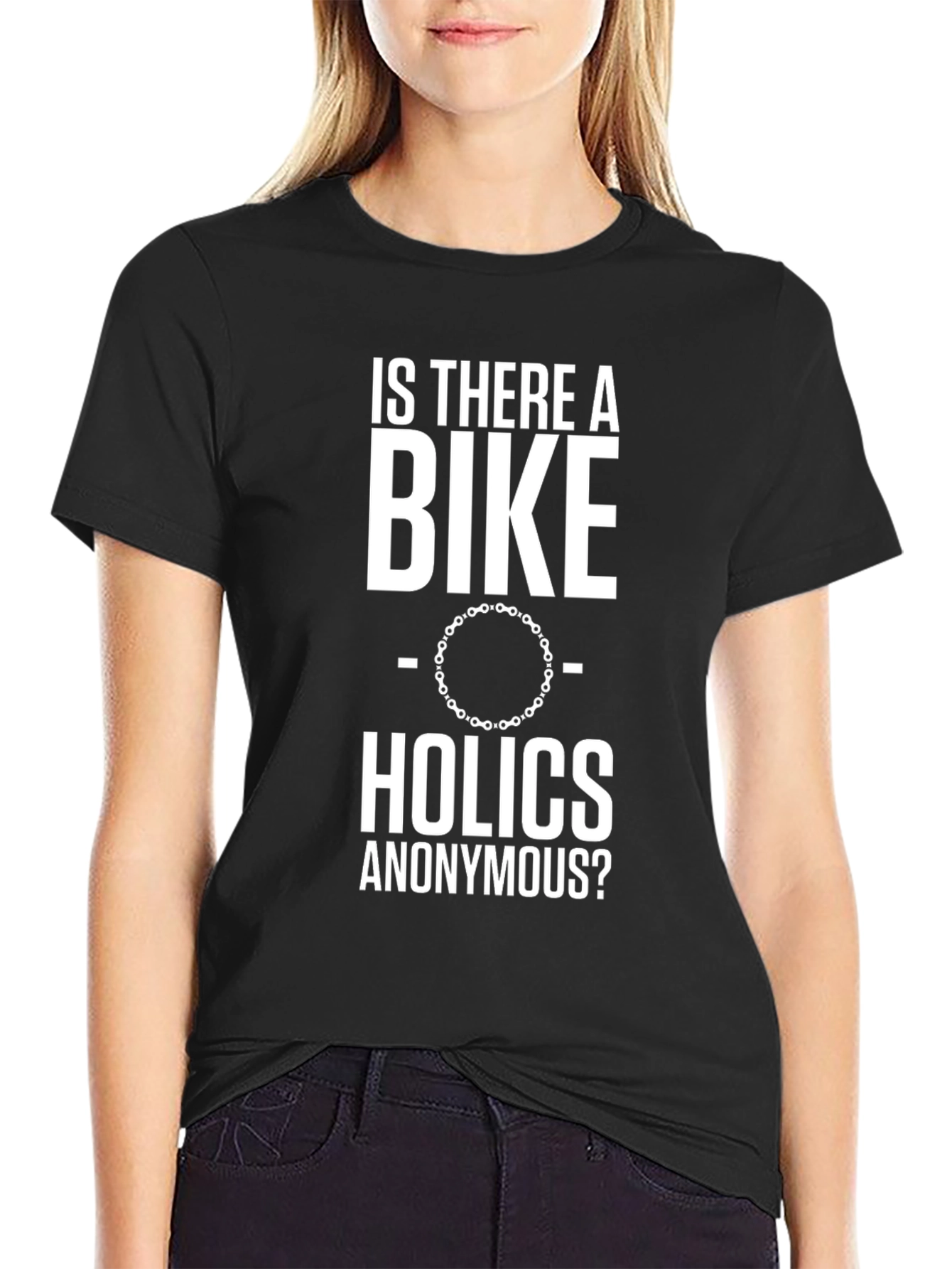 Bike Holics Anonymous Black Graphic T-Shirt