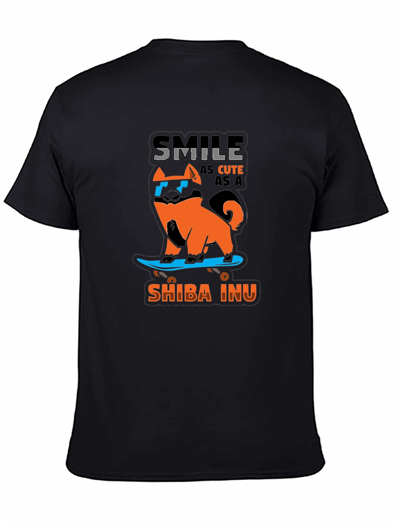 Shiba Inu Skateboard Graphic Tee