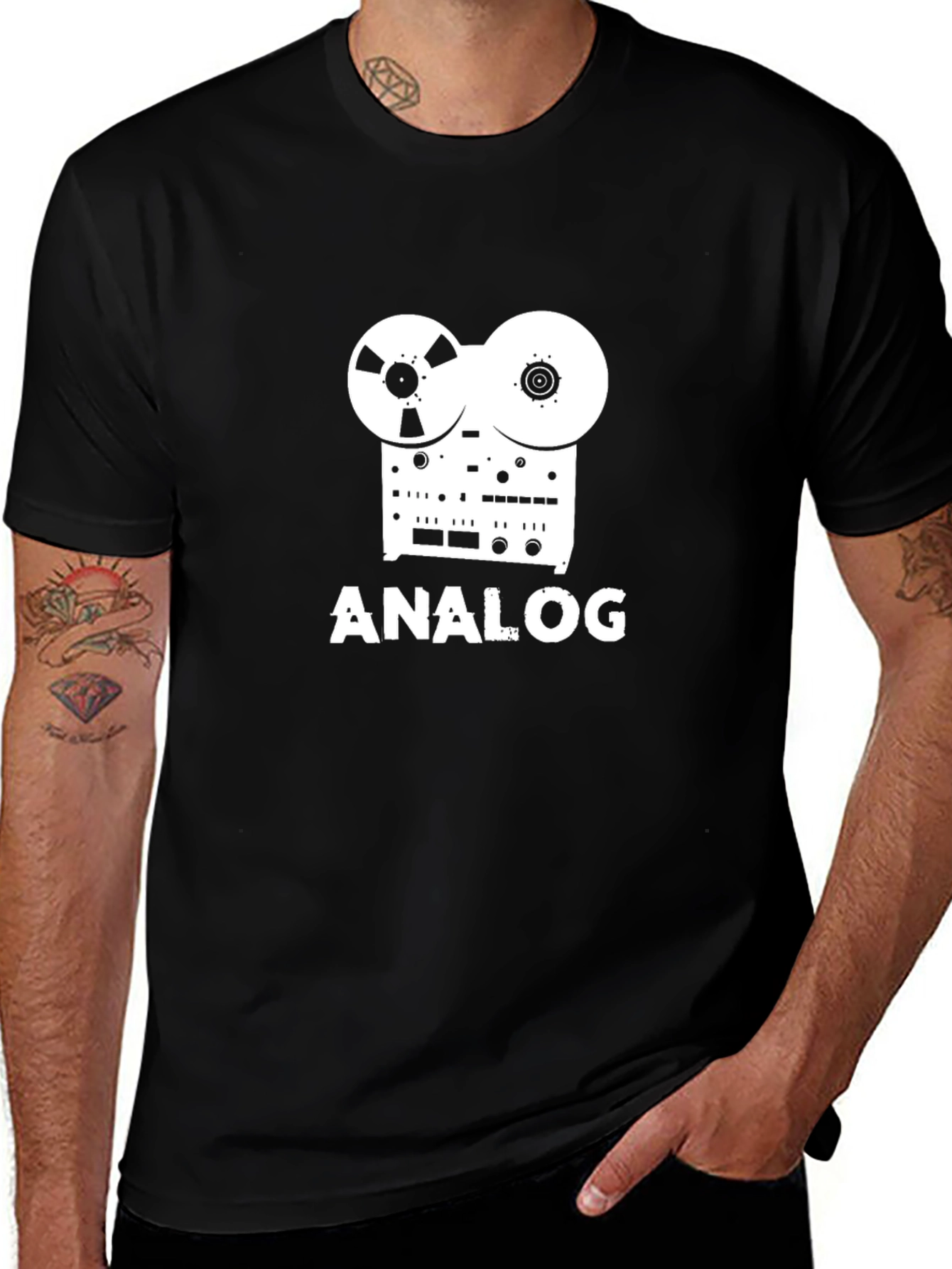 Analog Reel-to-Reel Tape Recorder T-Shirt