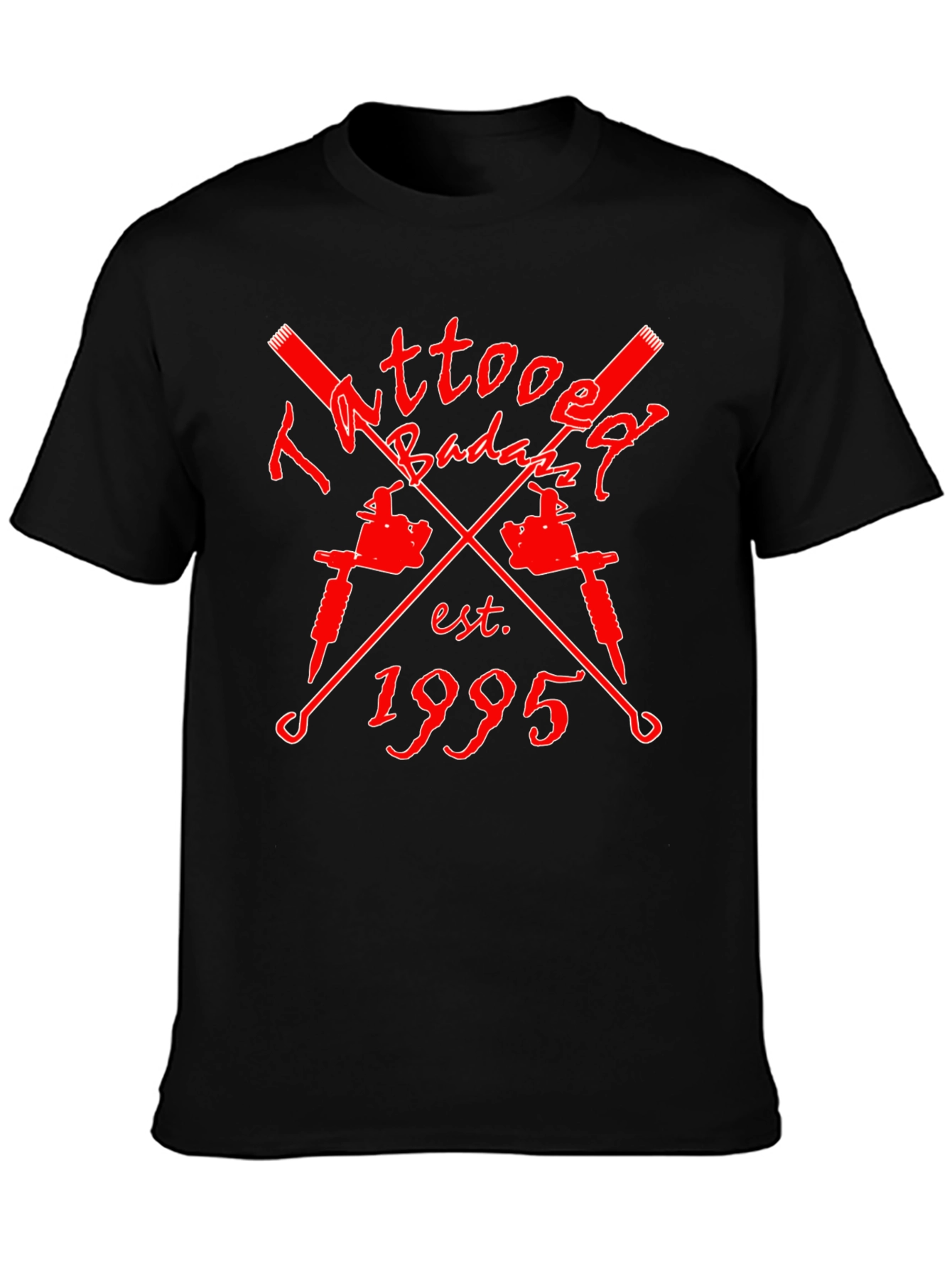 Tattoo Badazz Est. 1995 Black Graphic T-Shirt