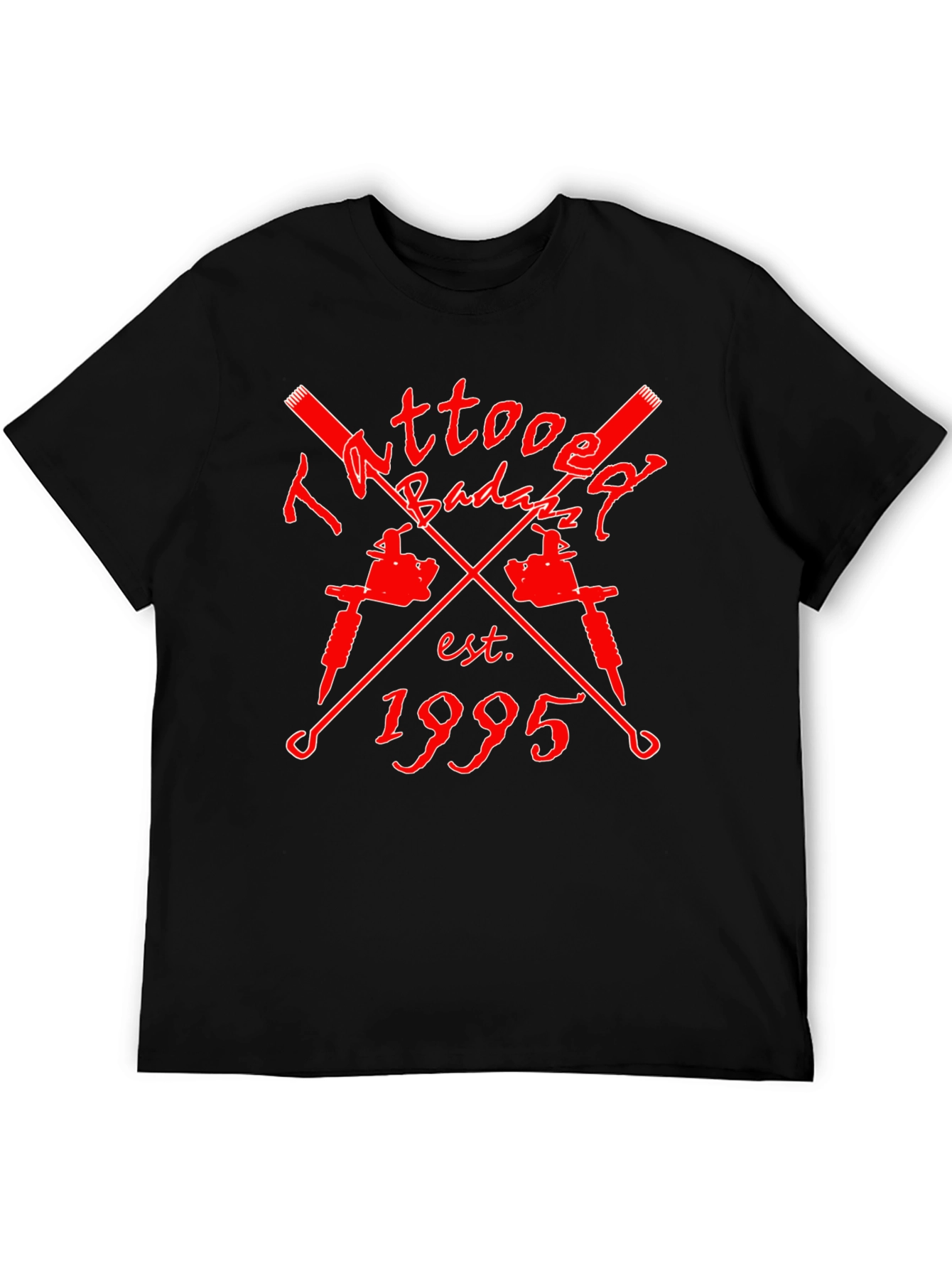 Tattoo Badazz Est. 1995 Black Graphic T-Shirt