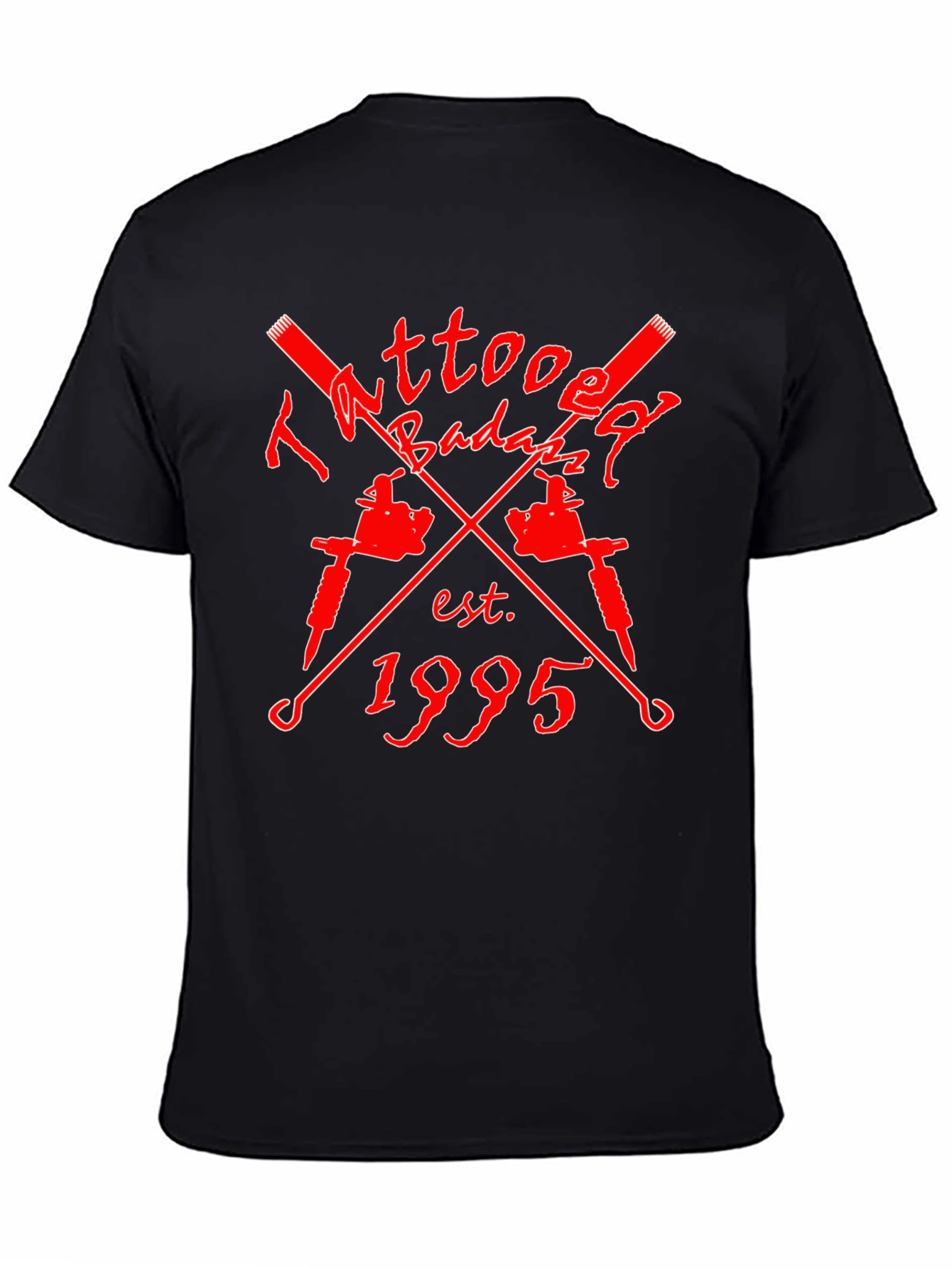 Tattoo Badazz Est. 1995 Black Graphic T-Shirt