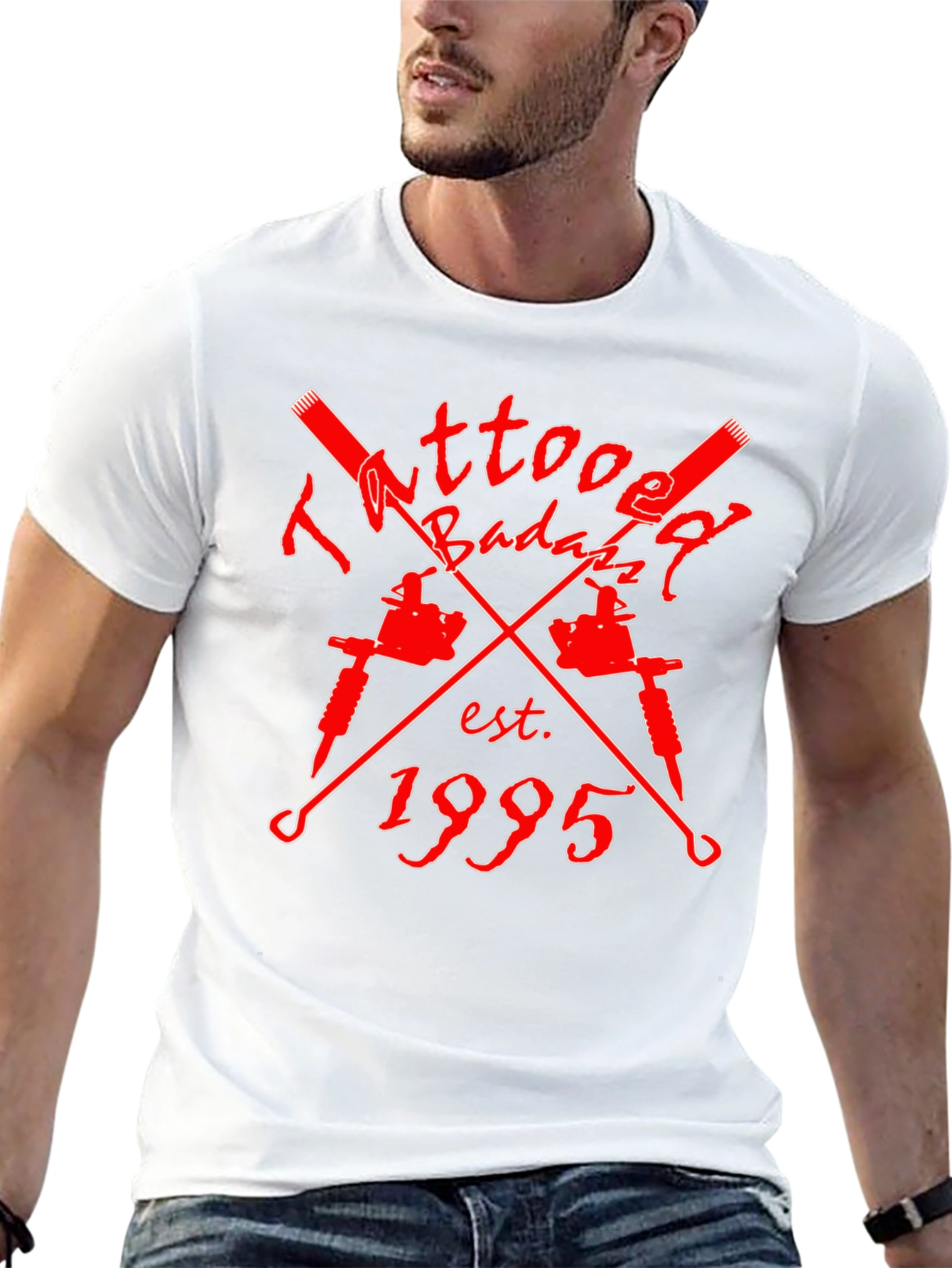Tattoo Badazz Est. 1995 Black Graphic T-Shirt