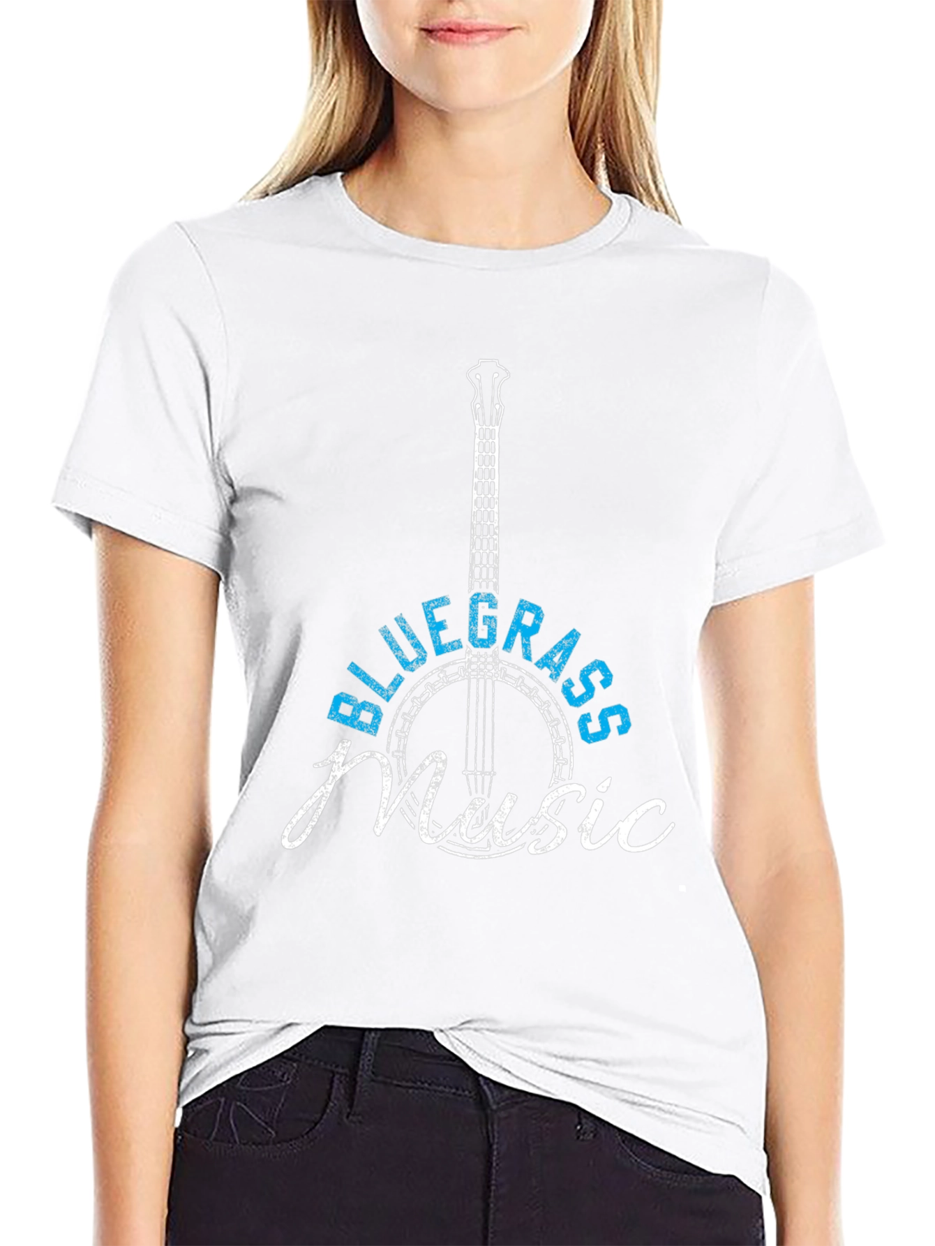 Bluegrass Music T-Shirt - Banjo Design