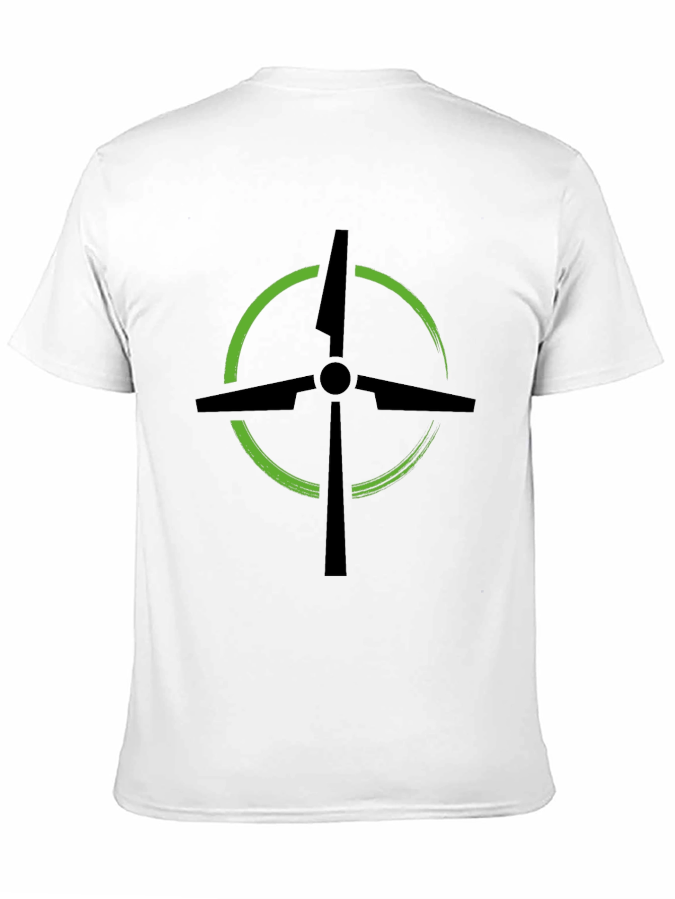 Modern Drone Logo Black T-Shirt