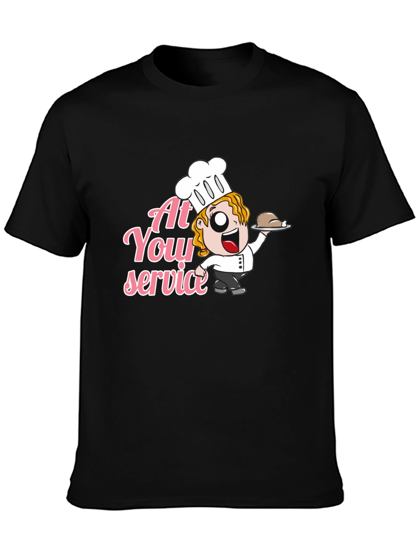Chef At Your Service Graphic T-Shirt