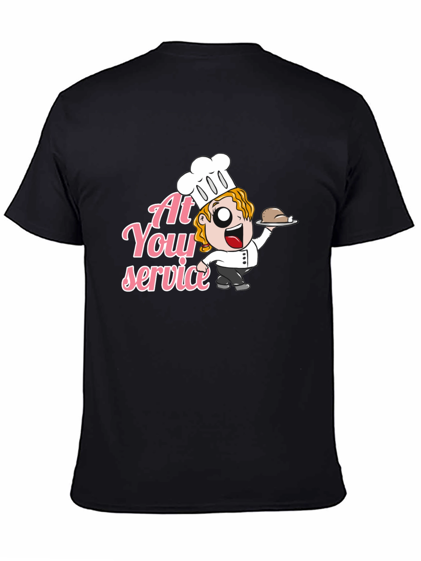 Chef At Your Service Graphic T-Shirt