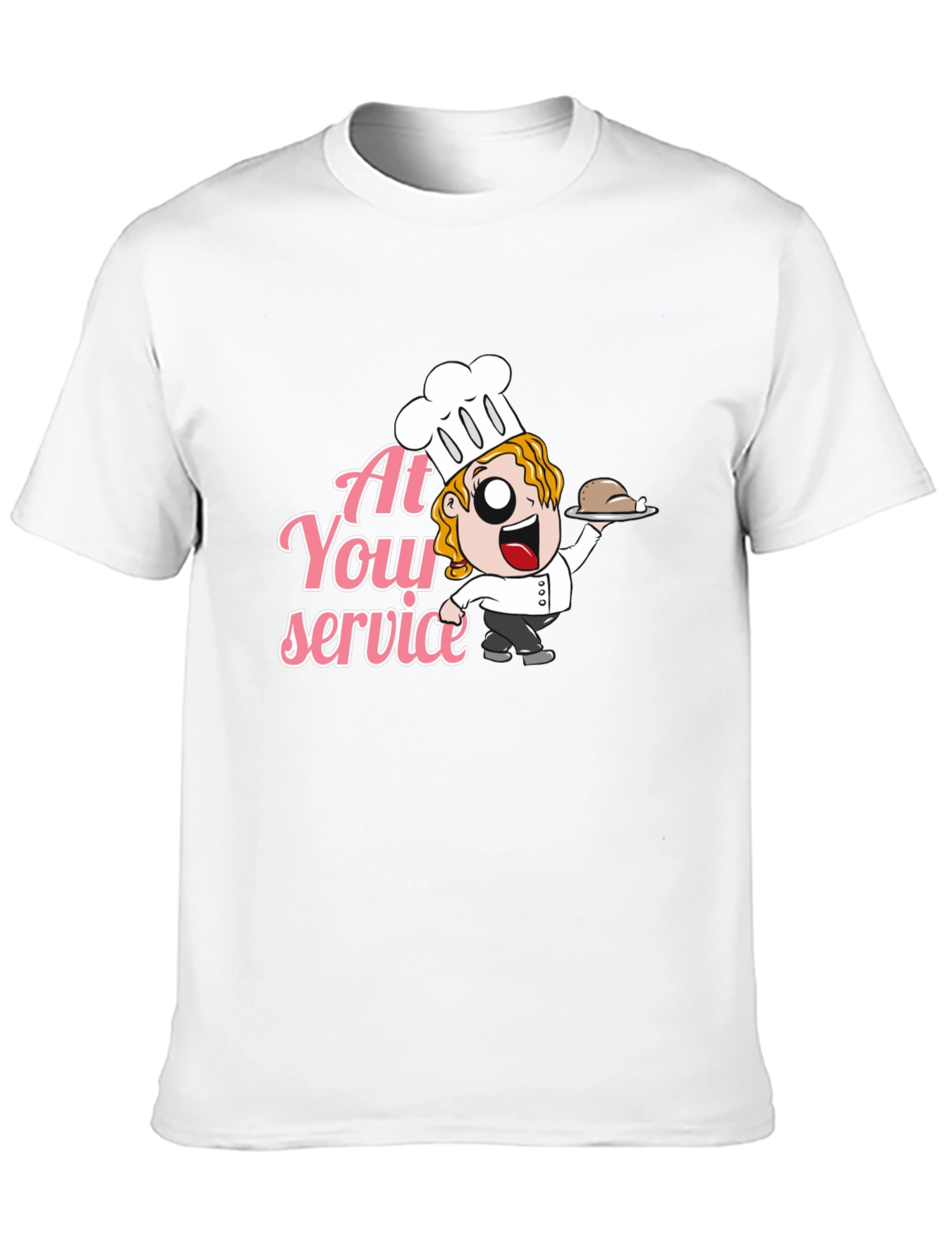Chef At Your Service Graphic T-Shirt