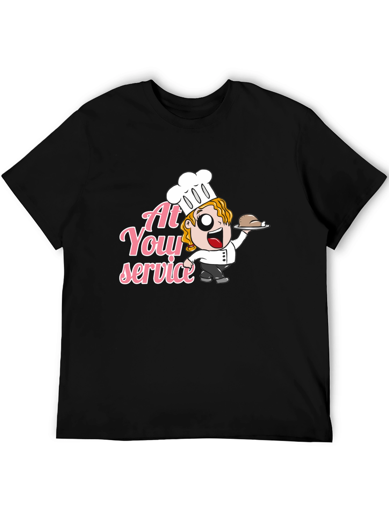 Chef At Your Service Graphic T-Shirt