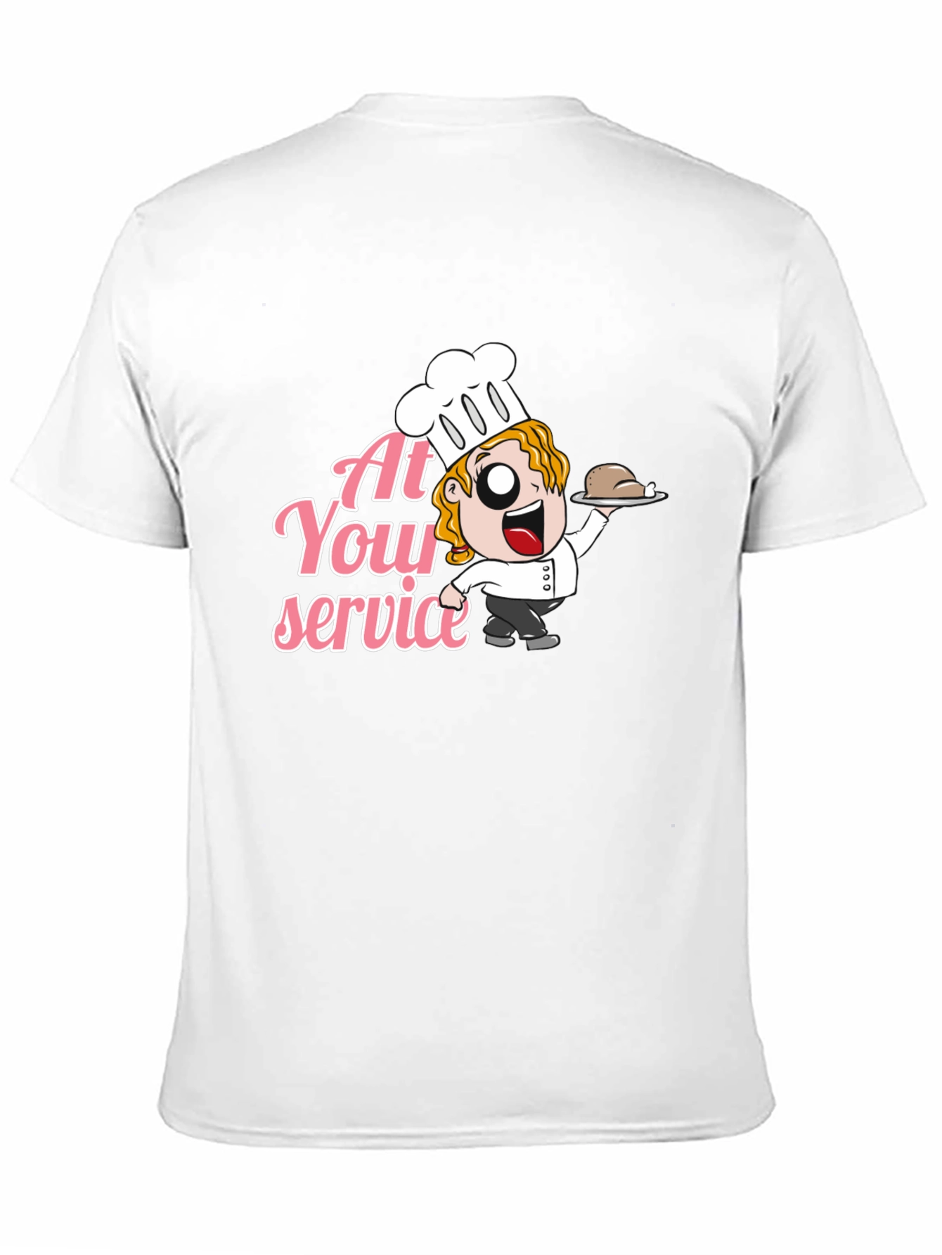 Chef At Your Service Graphic T-Shirt