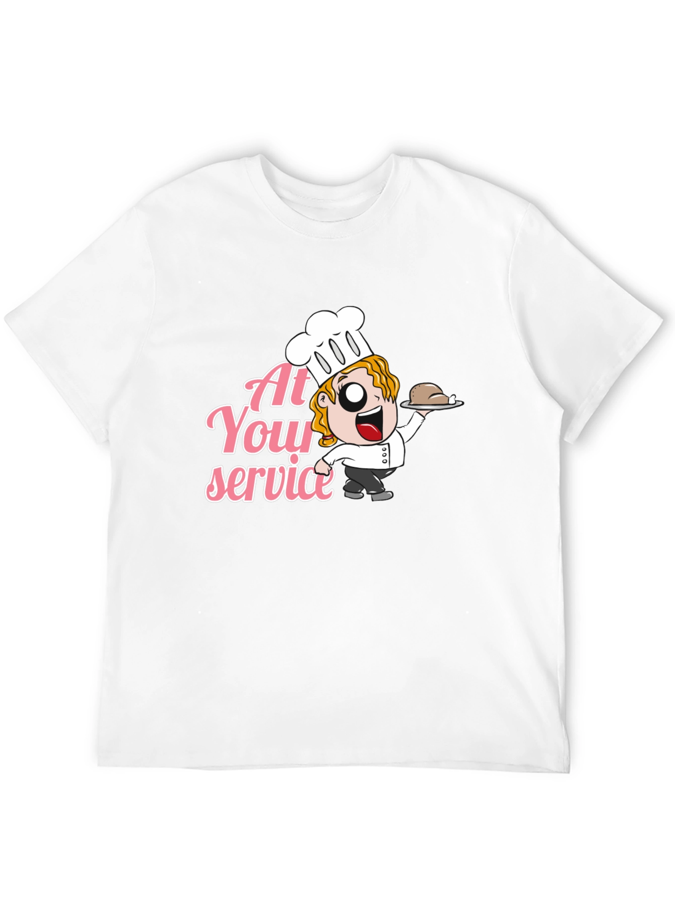 Chef At Your Service Graphic T-Shirt
