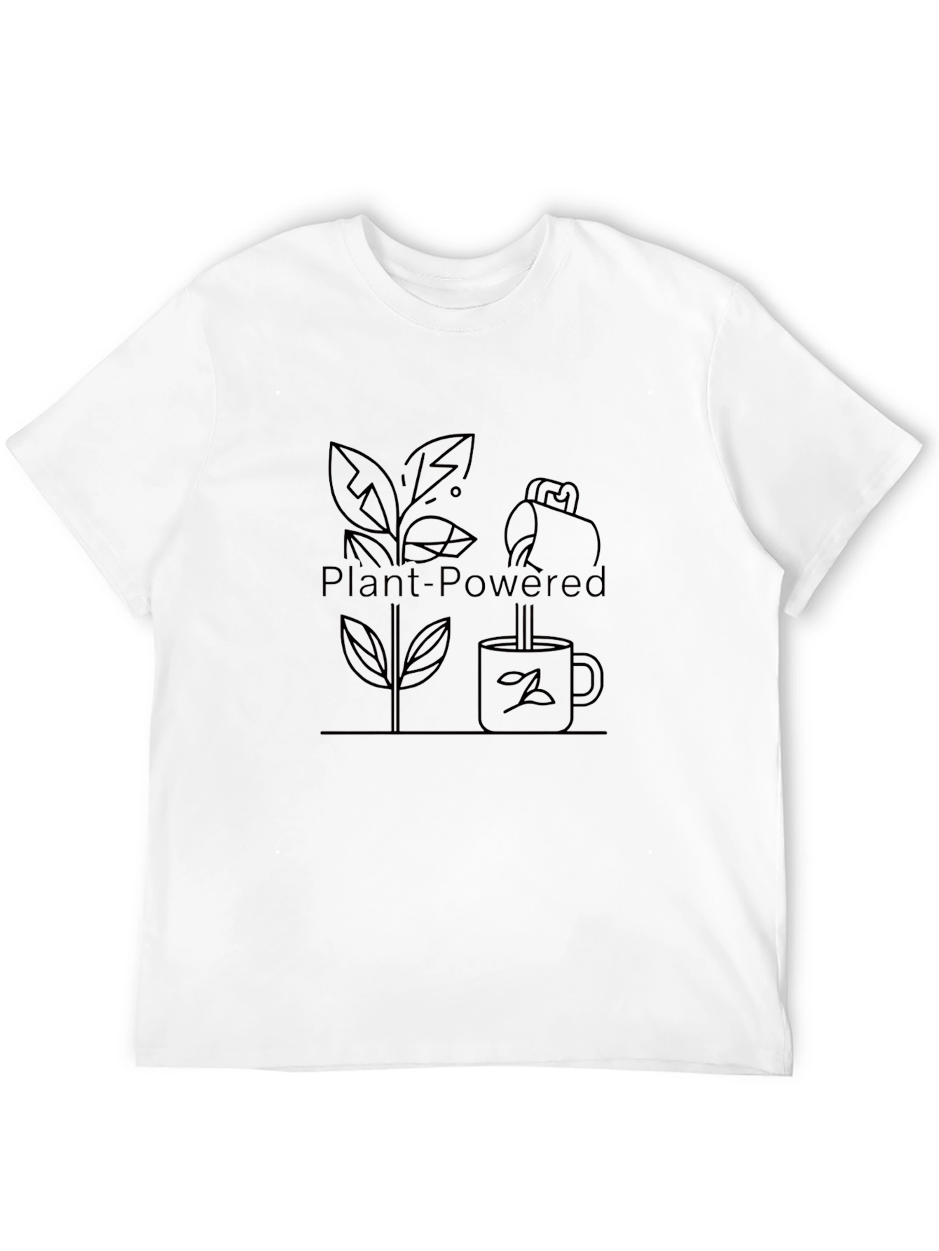 Plant-Powered Graphic Tee - Eco-Friendly Vegan T-Shirt