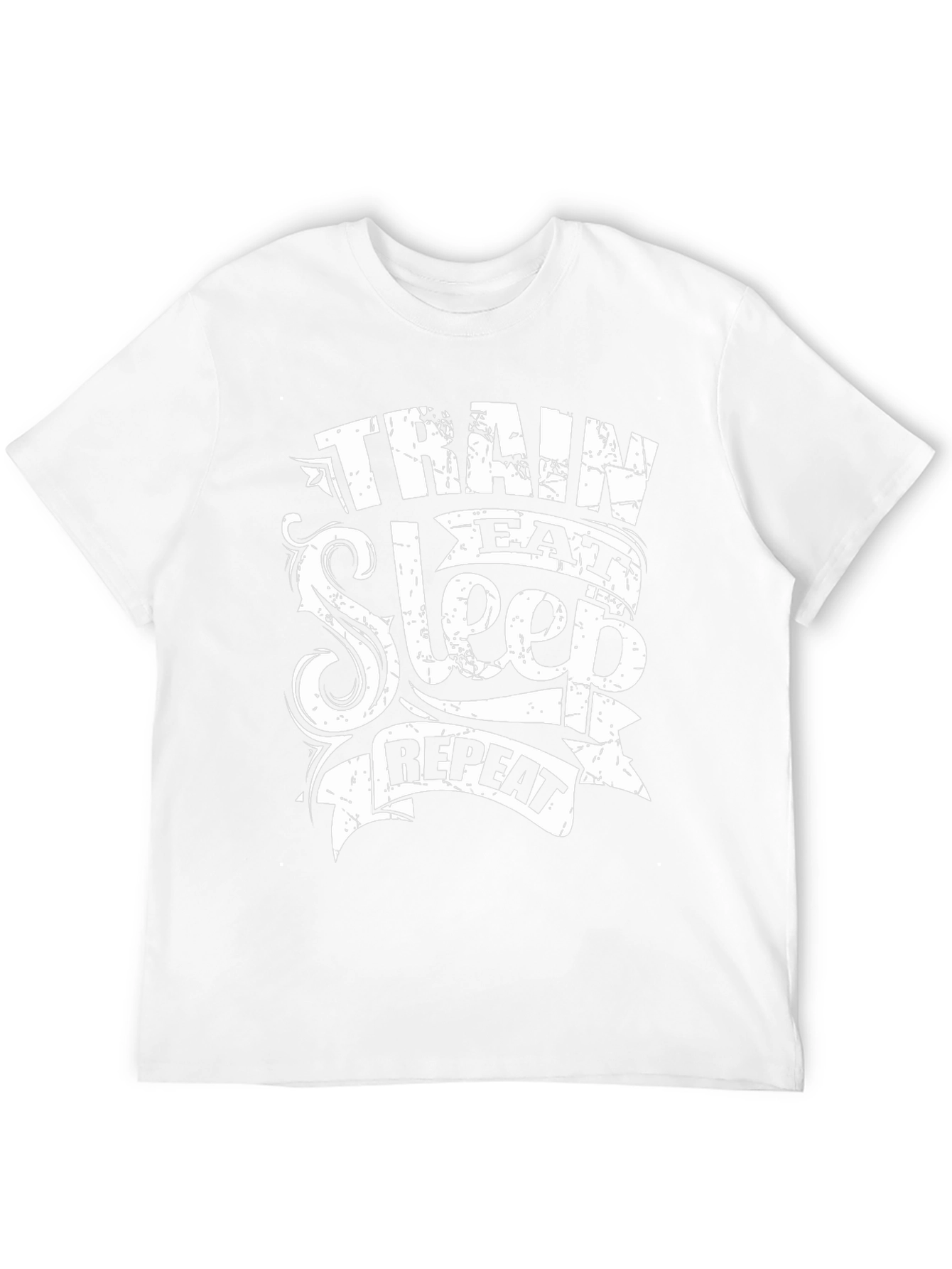 Train Eat Sleep Repeat Black Graphic T-Shirt