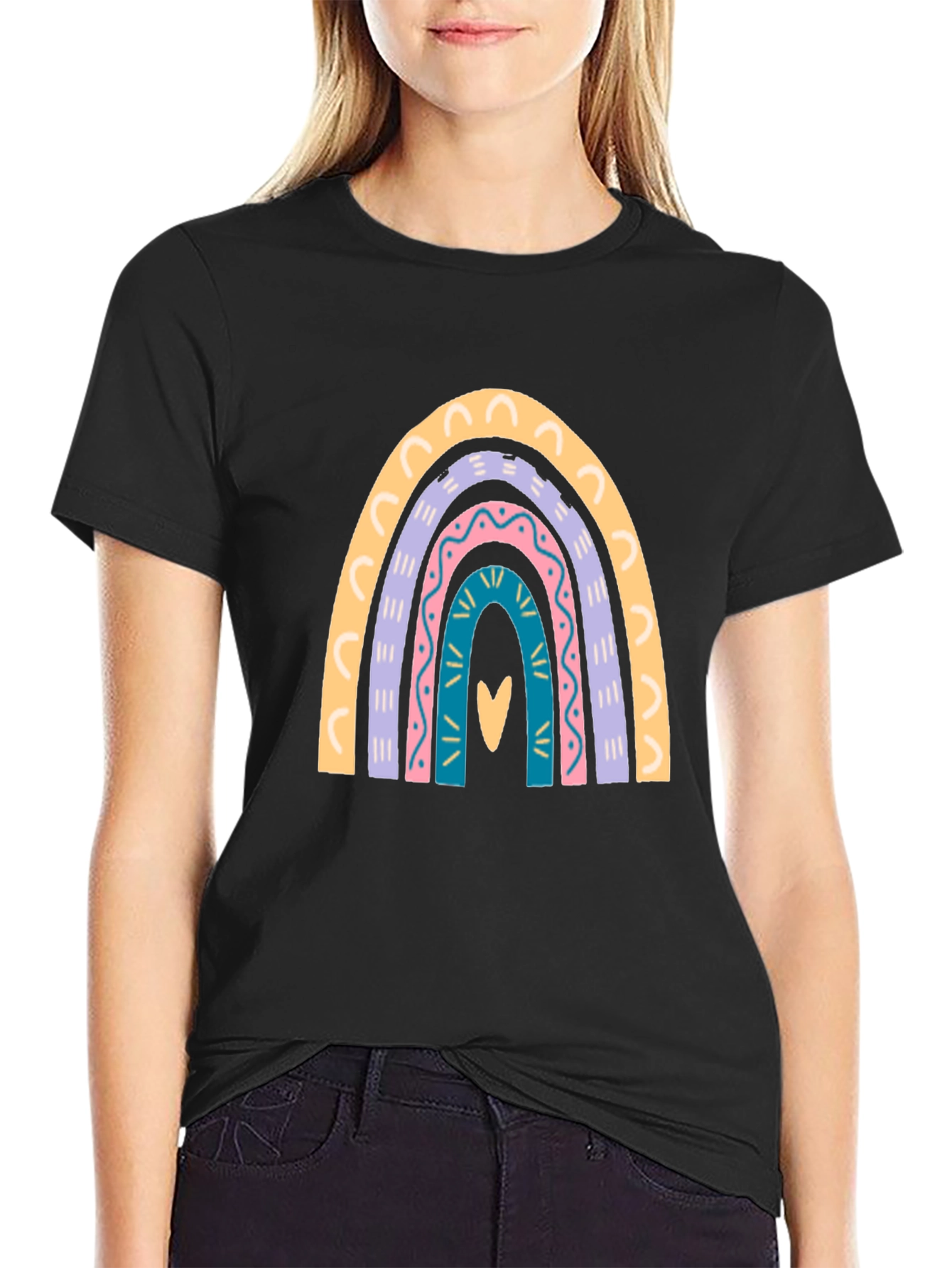 Rainbow Heart Graphic Tee