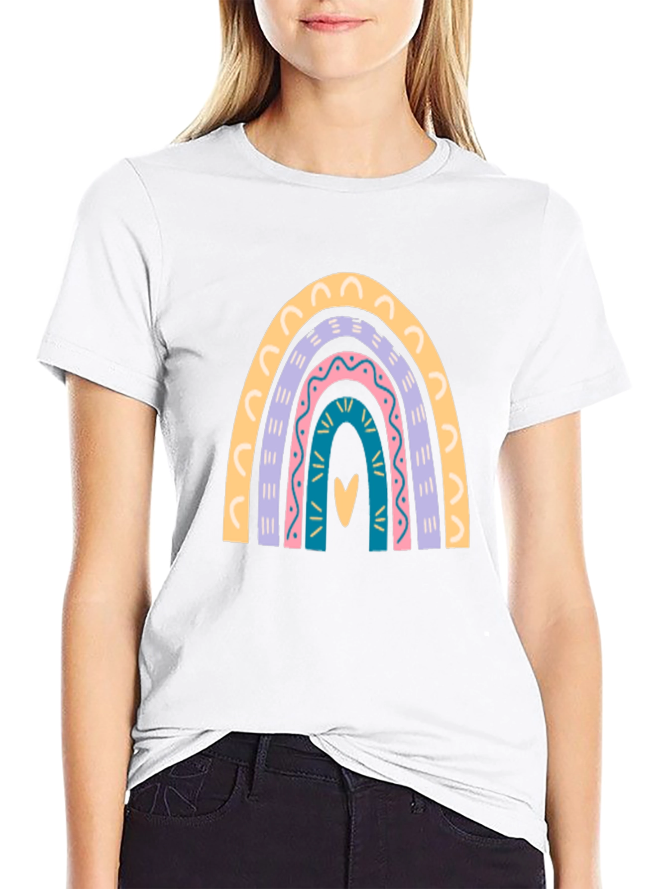 Rainbow Heart Graphic Tee