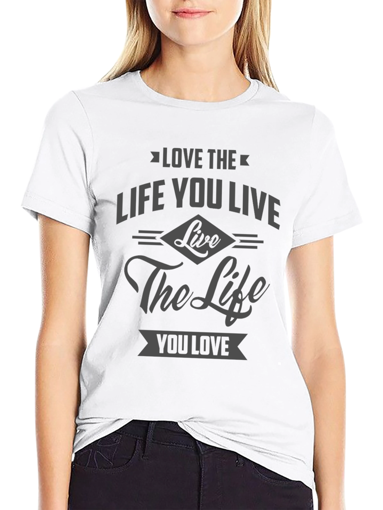 Inspirational Graphic T-Shirt - Love the Life