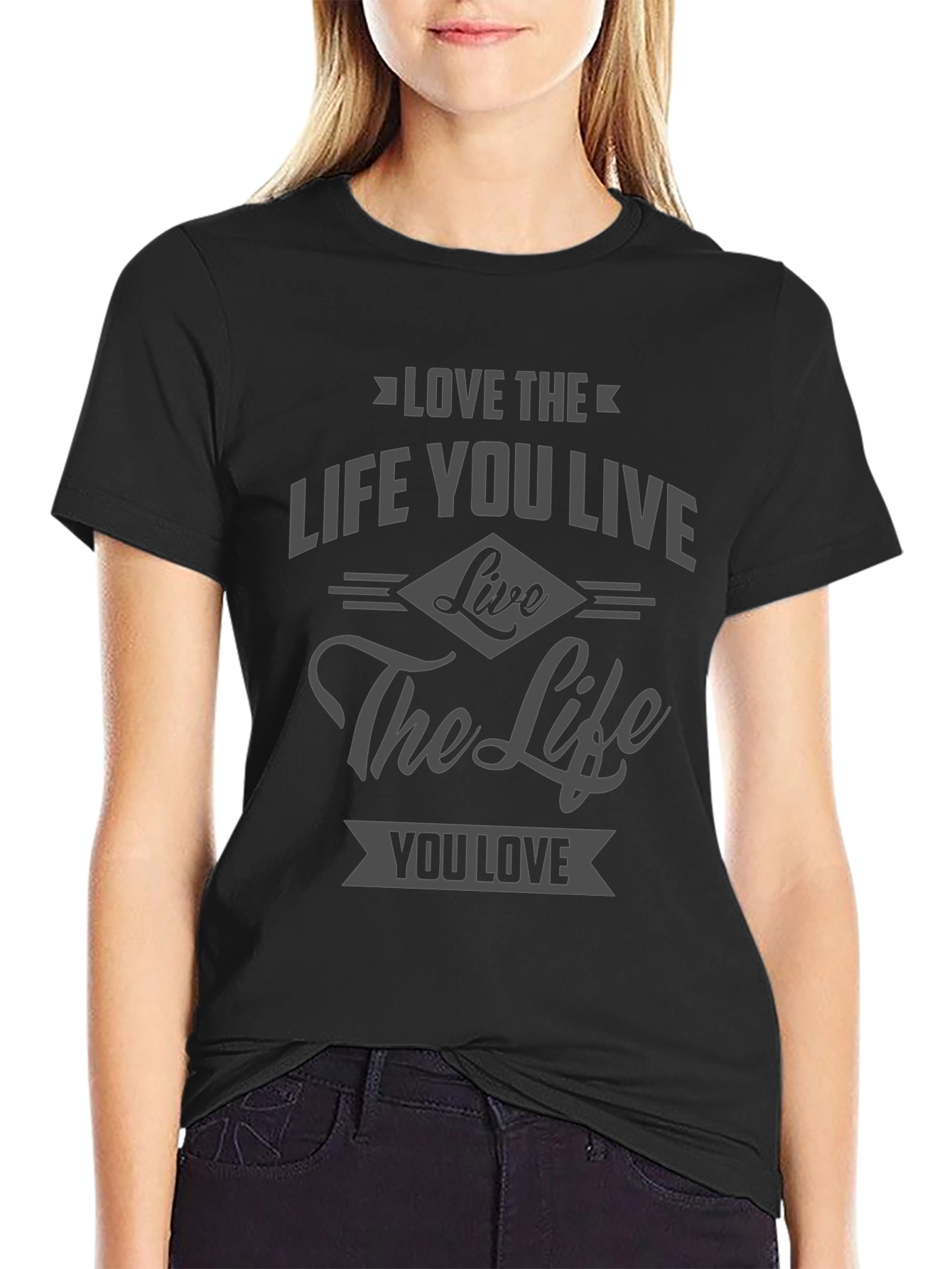 Inspirational Graphic T-Shirt - Love the Life