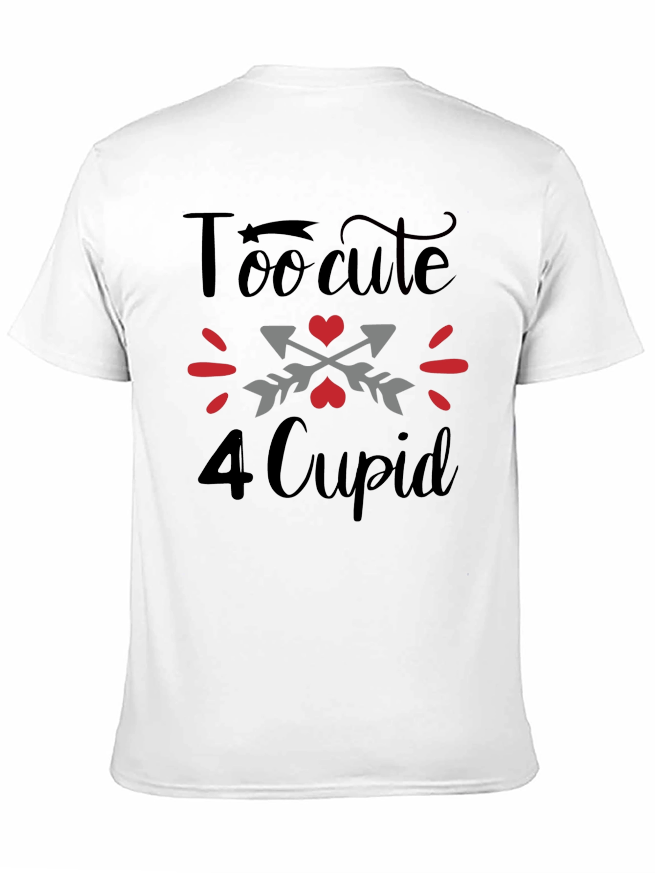 Too Cute 4 Cupid Black T-Shirt