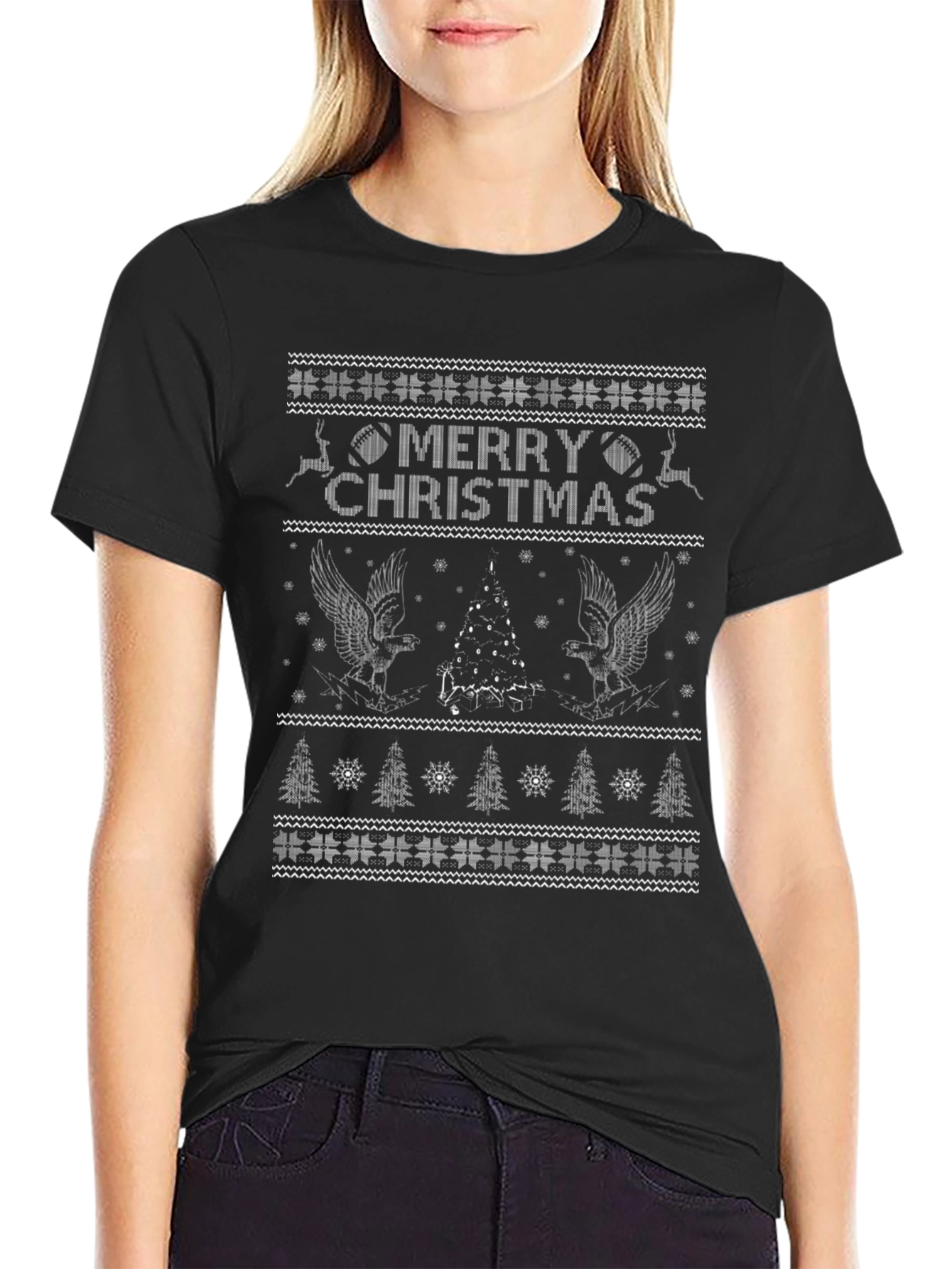 Merry Christmas Graphic T-Shirt - Holiday Gift Tee