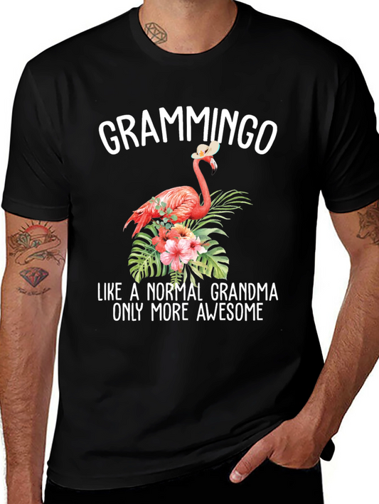 Grammingo Grandma T-Shirt - Flamingo Graphic Tee