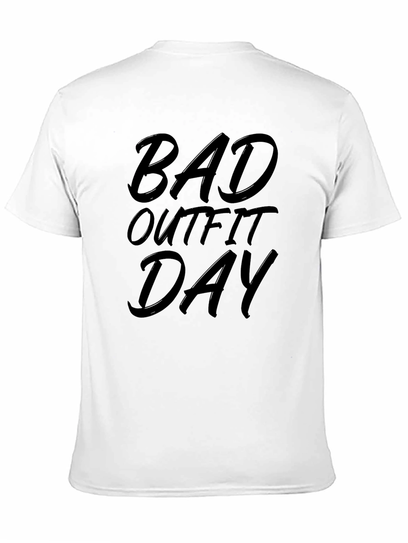 Mens Bad Outfit Day Black T-Shirt