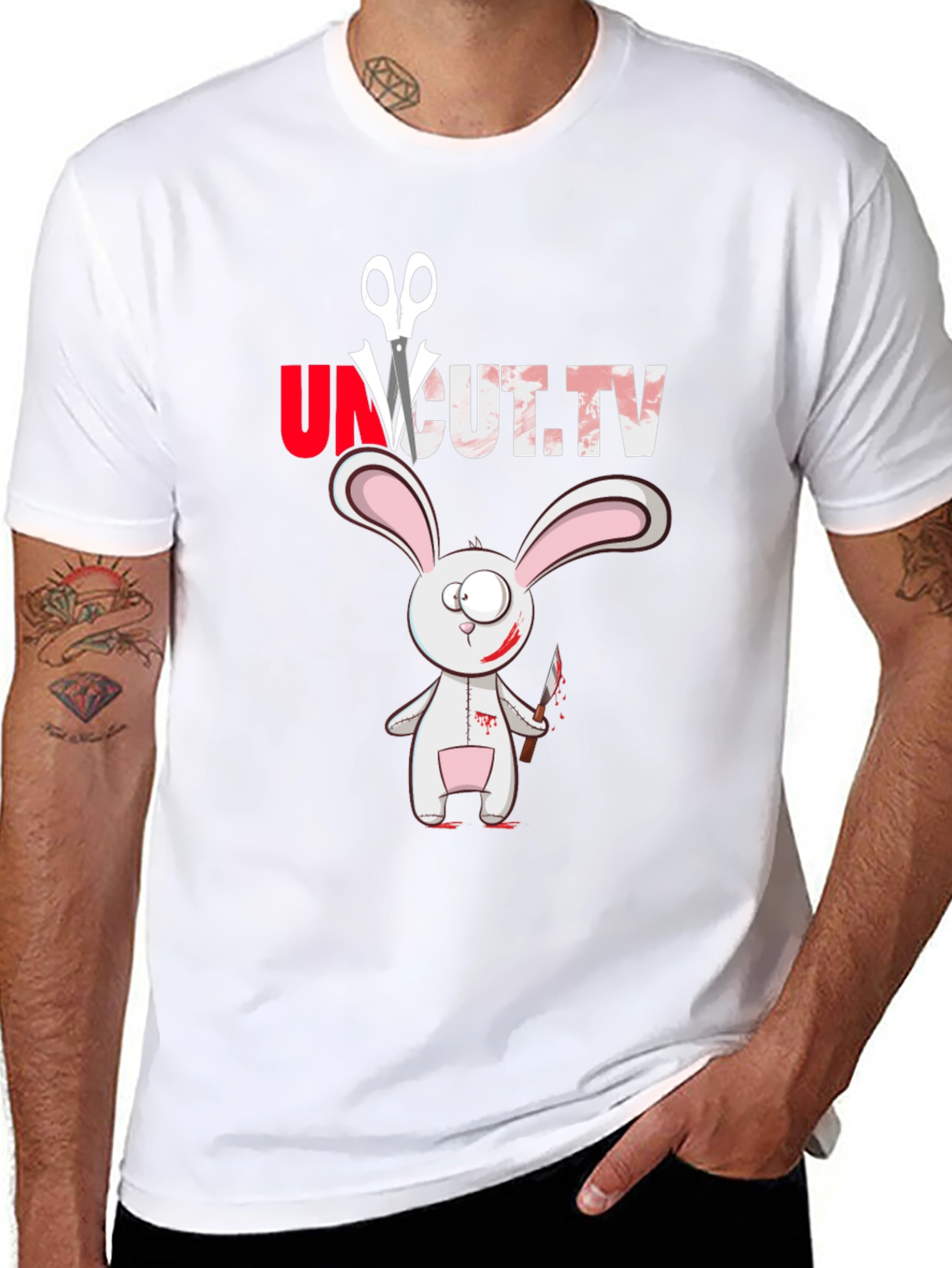 Uncut.tv Scary Rabbit T-Shirt
