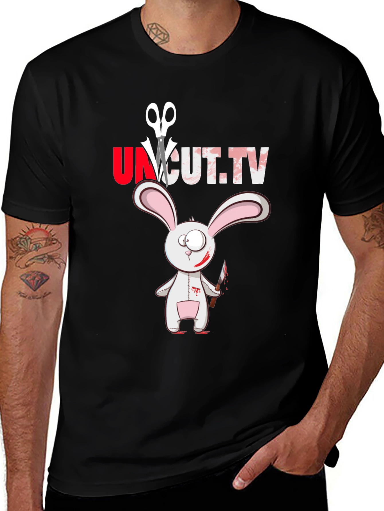 Uncut.tv Scary Rabbit T-Shirt