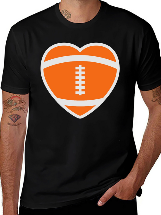 Football Heart Graphic Tee