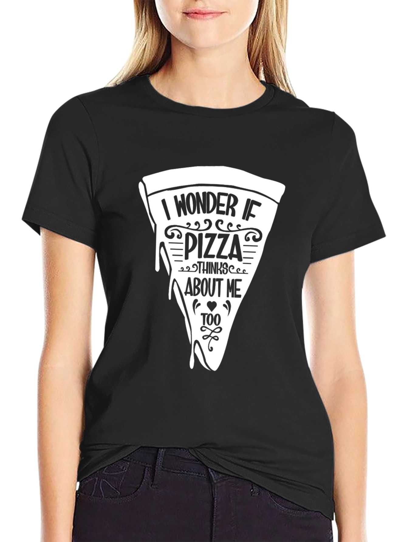 Pizza Graphic Black T-Shirt - Foodie Humor