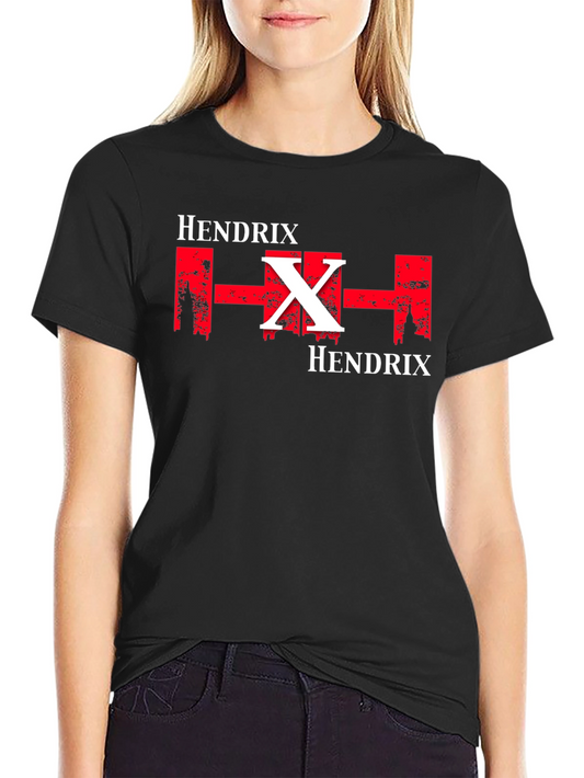 Hendrix Graphic Print Black T-Shirt